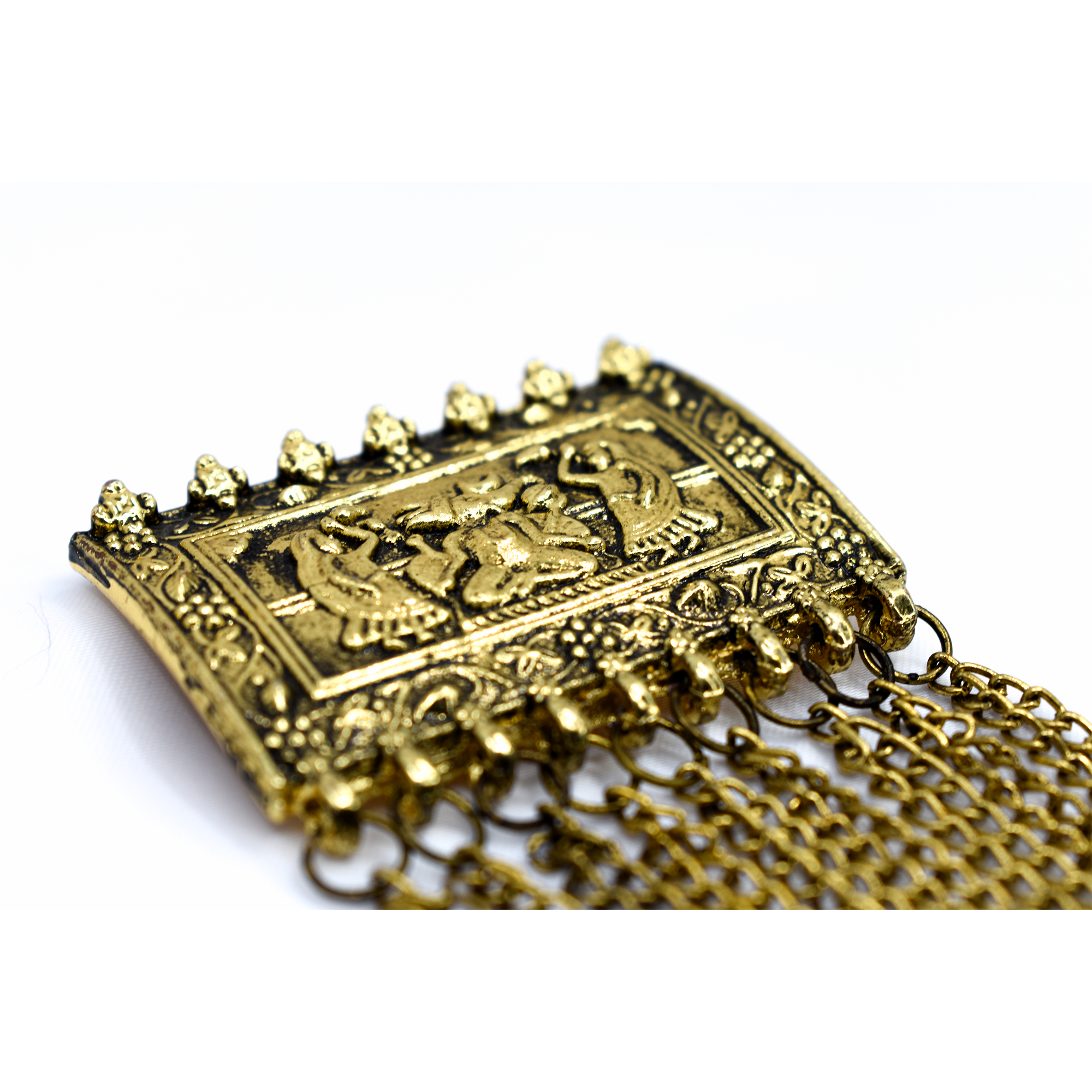 Golden Brass Brooch