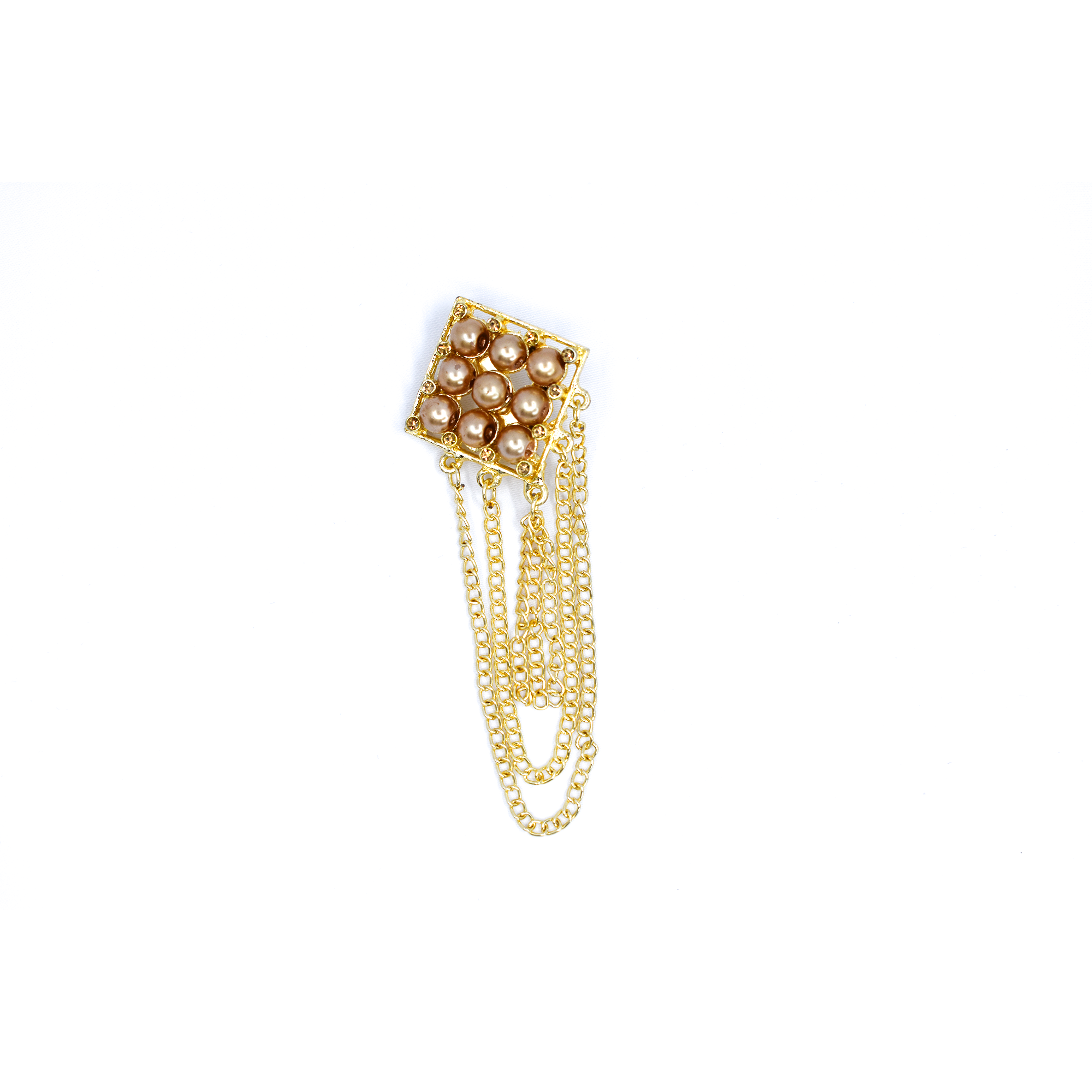 Golden Brass Brooch