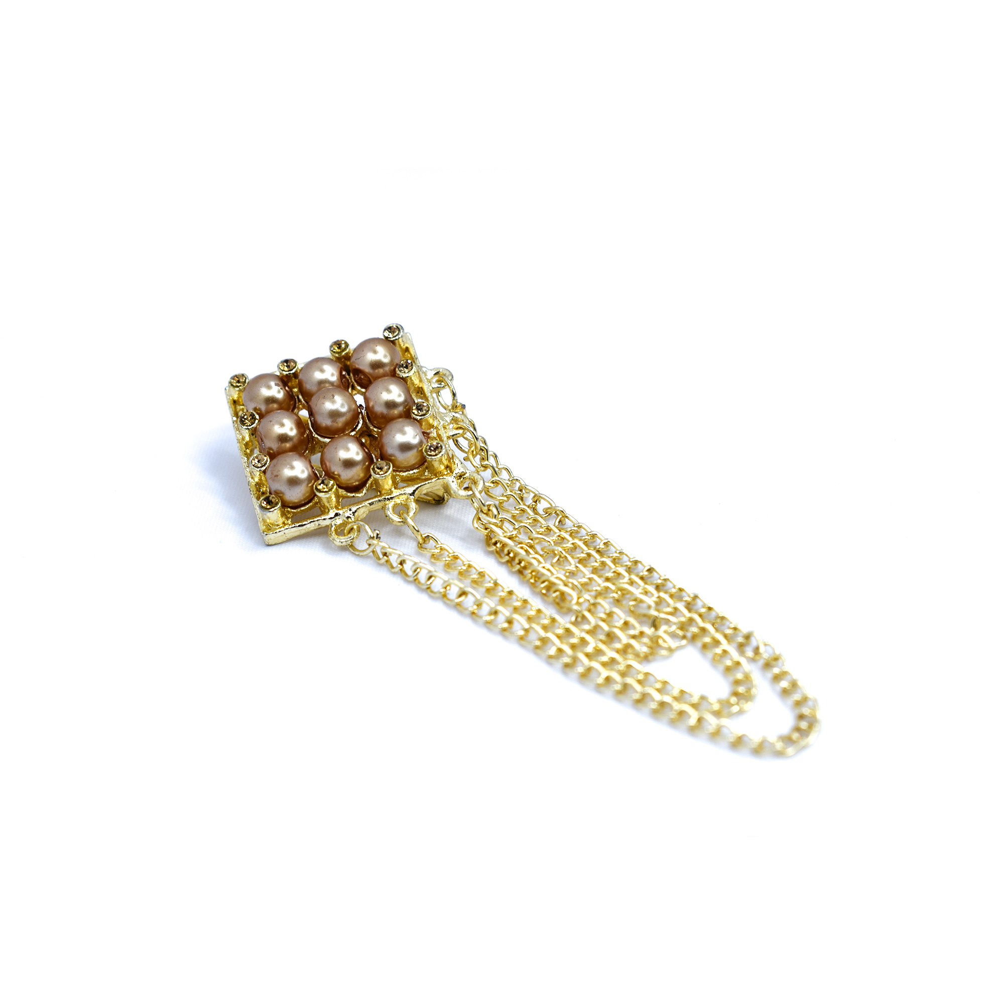 Golden Brass Brooch