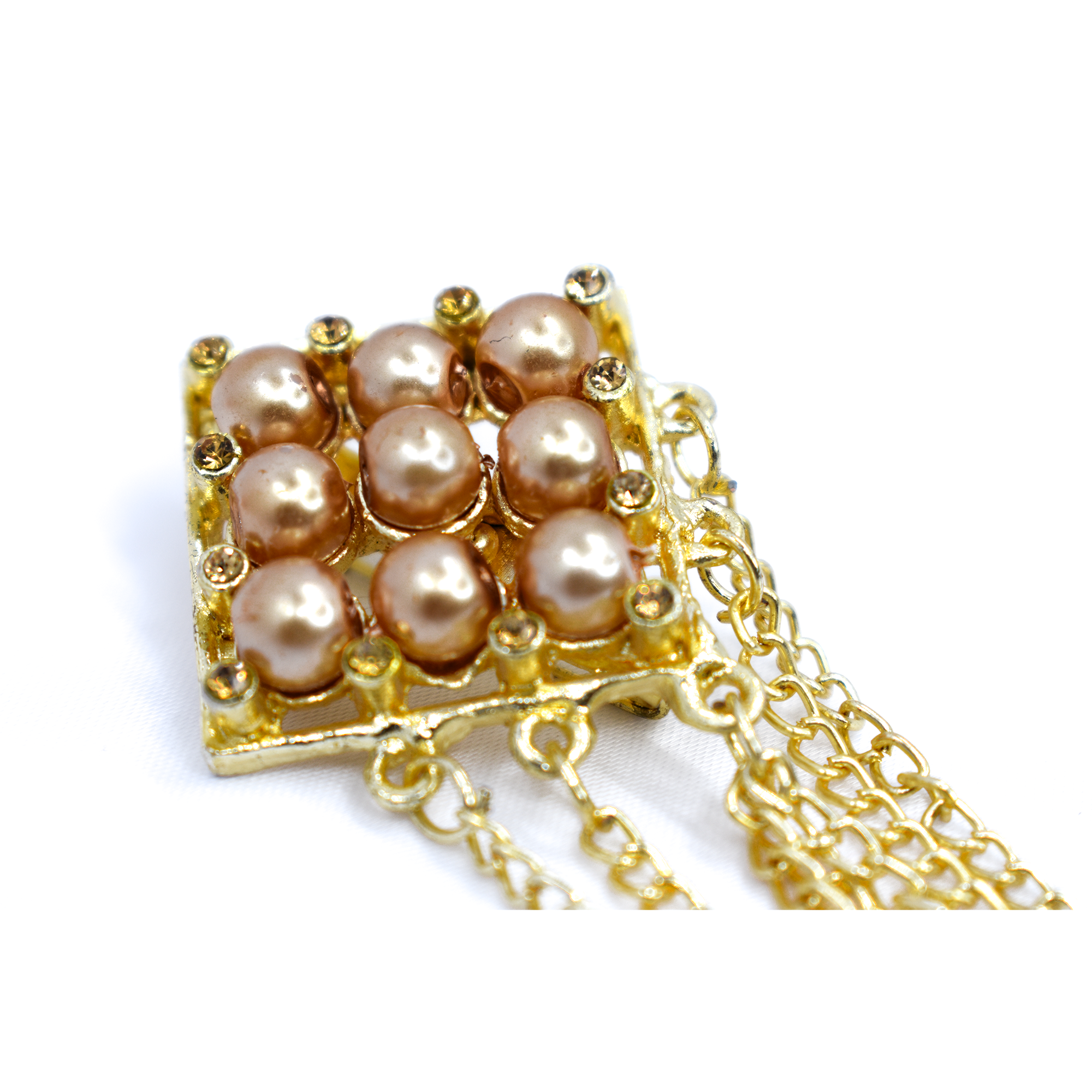 Golden Brass Brooch