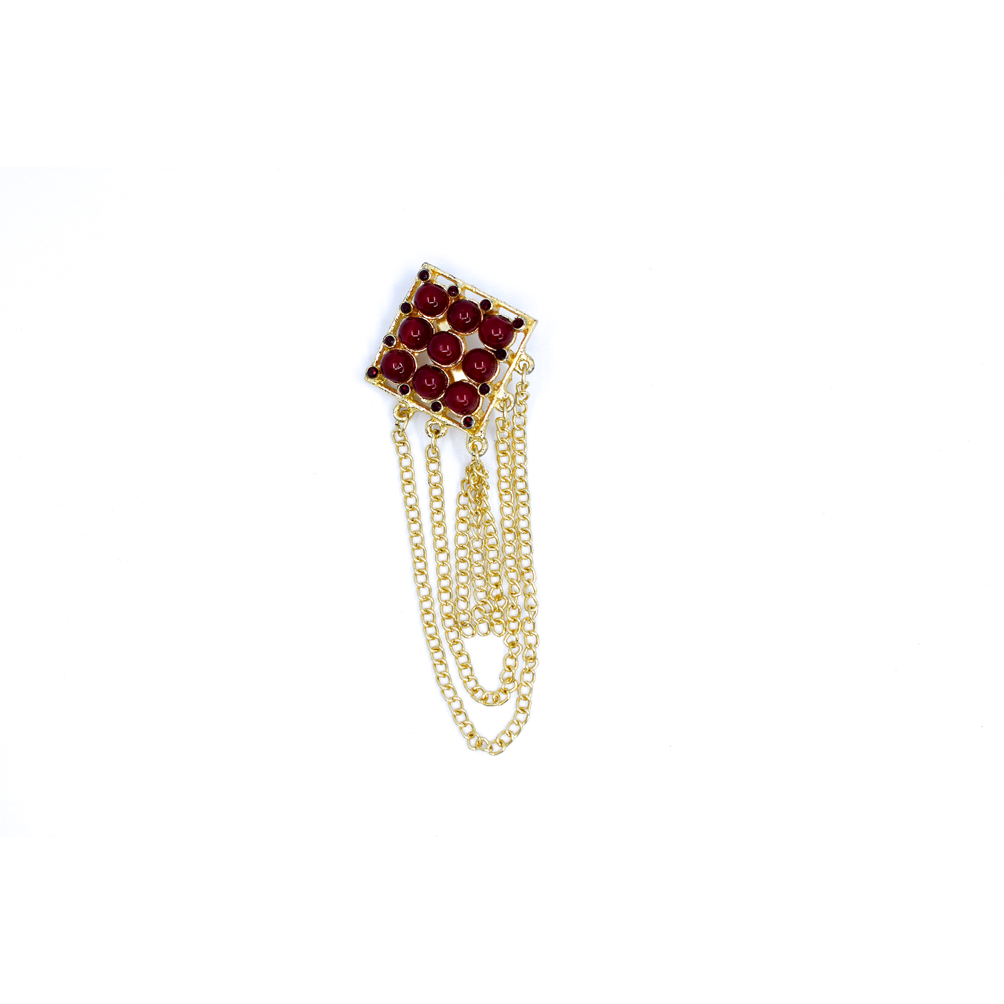 Golden Brass Brooch