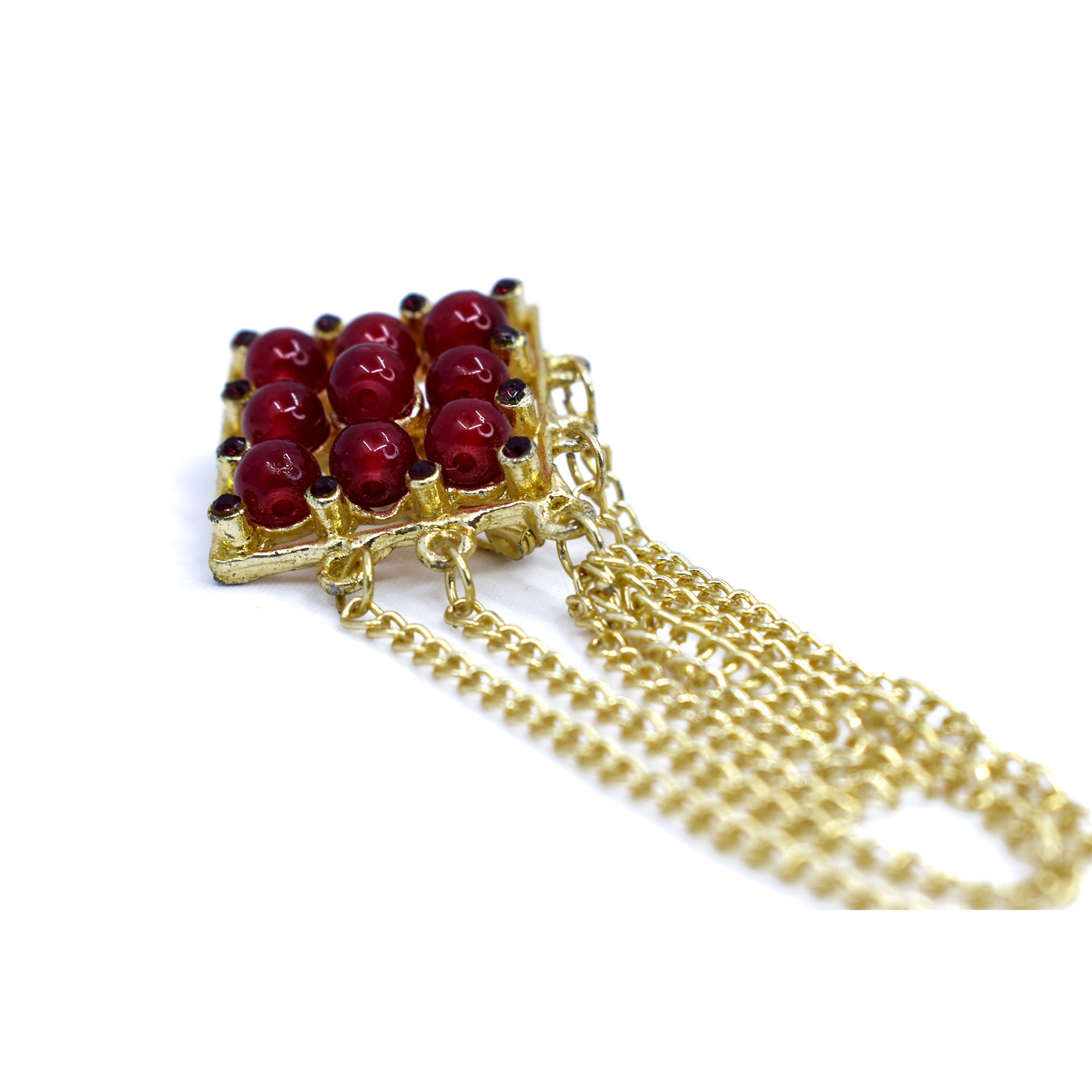 Golden Brass Brooch