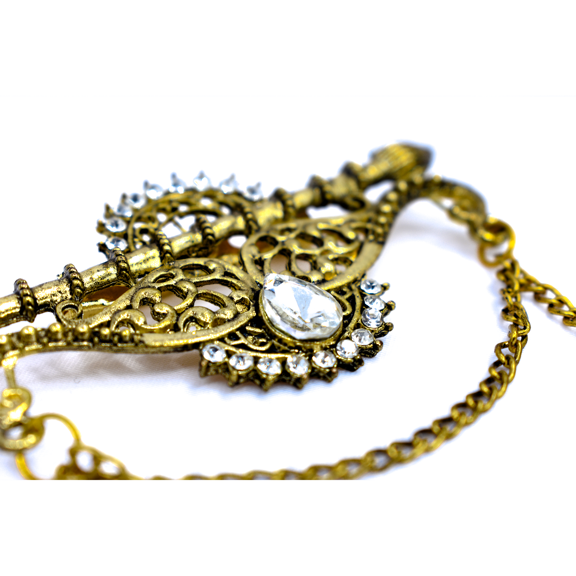 Golden Brass Brooch