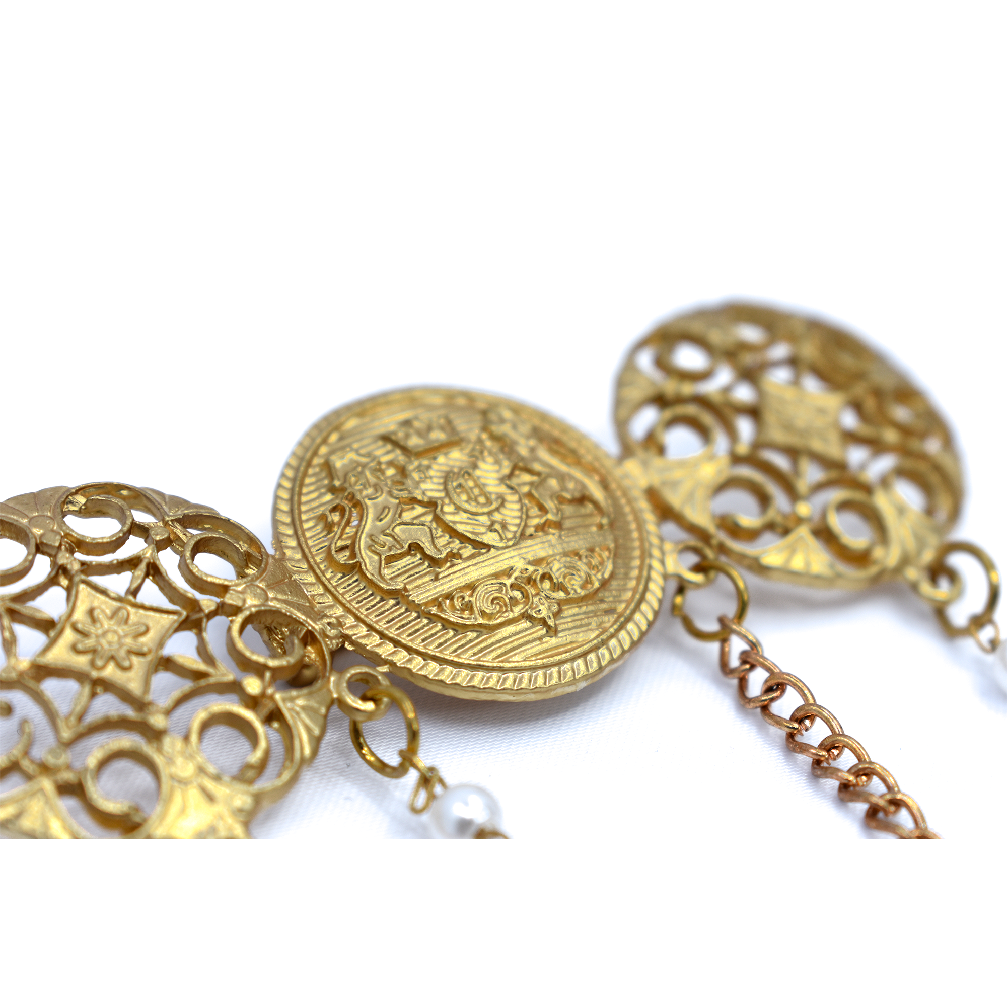 Golden Brass Brooch