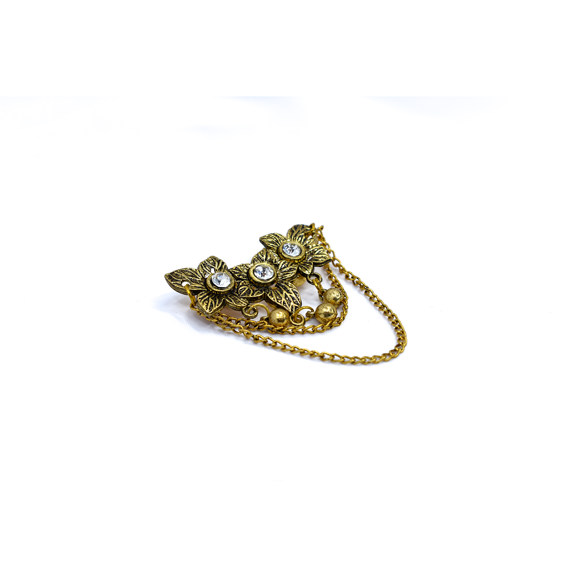 Golden Brass Brooch