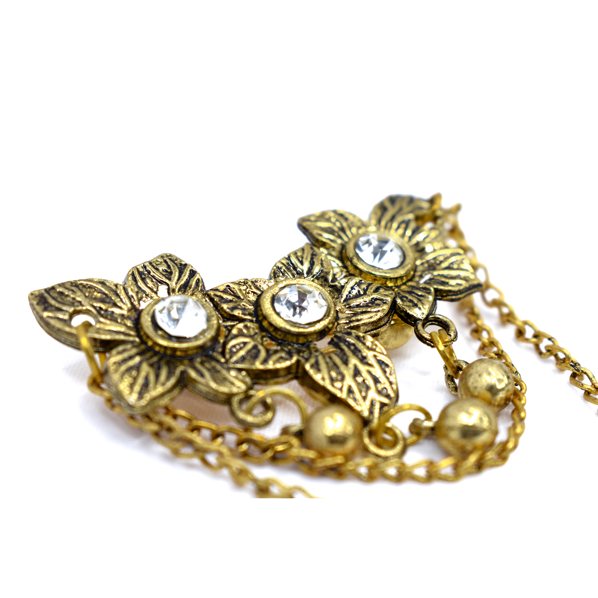 Golden Brass Brooch