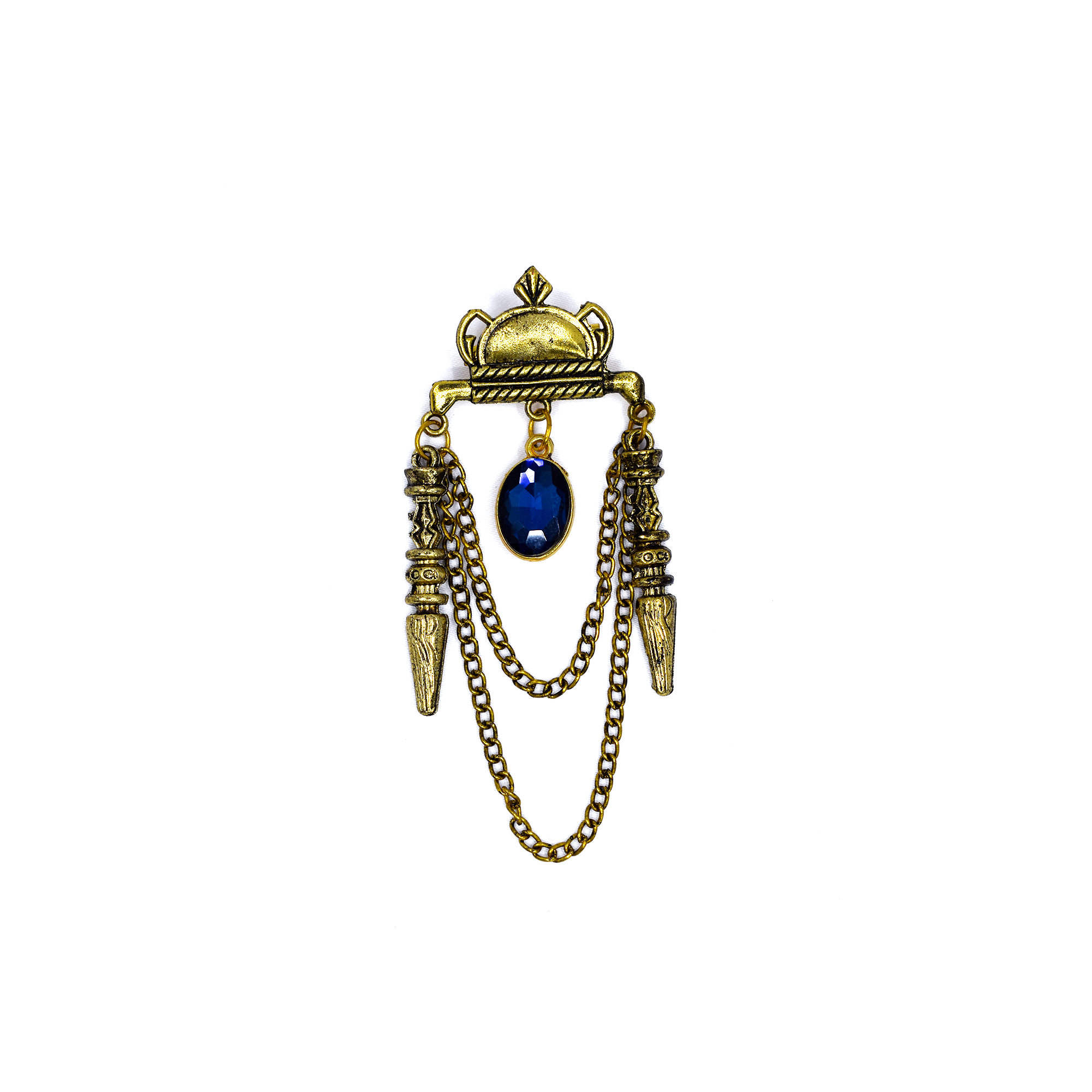 Golden Brass Brooch