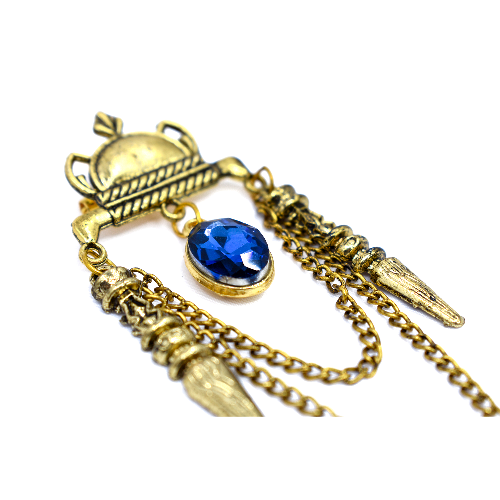 Golden Brass Brooch