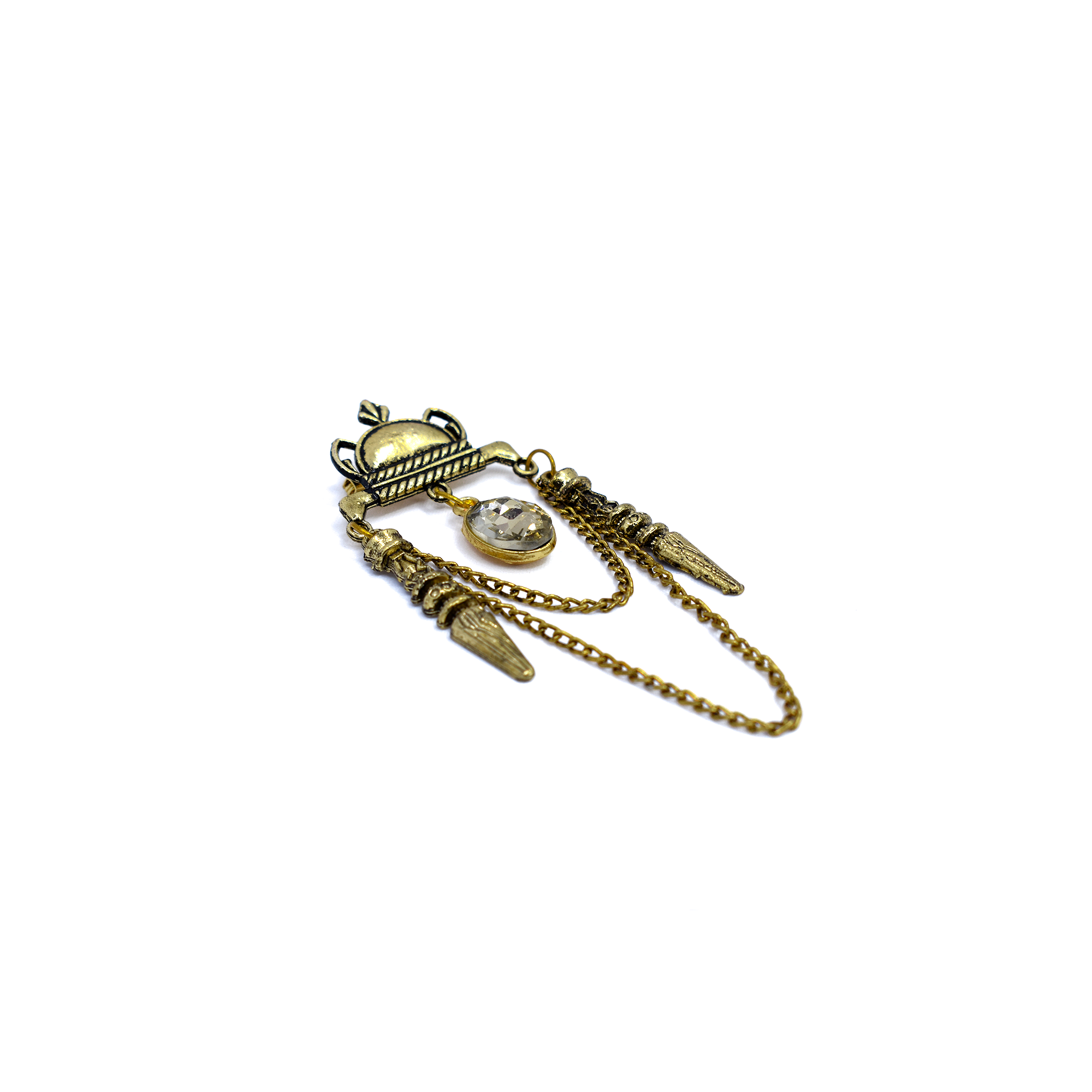 Golden Brass Brooch