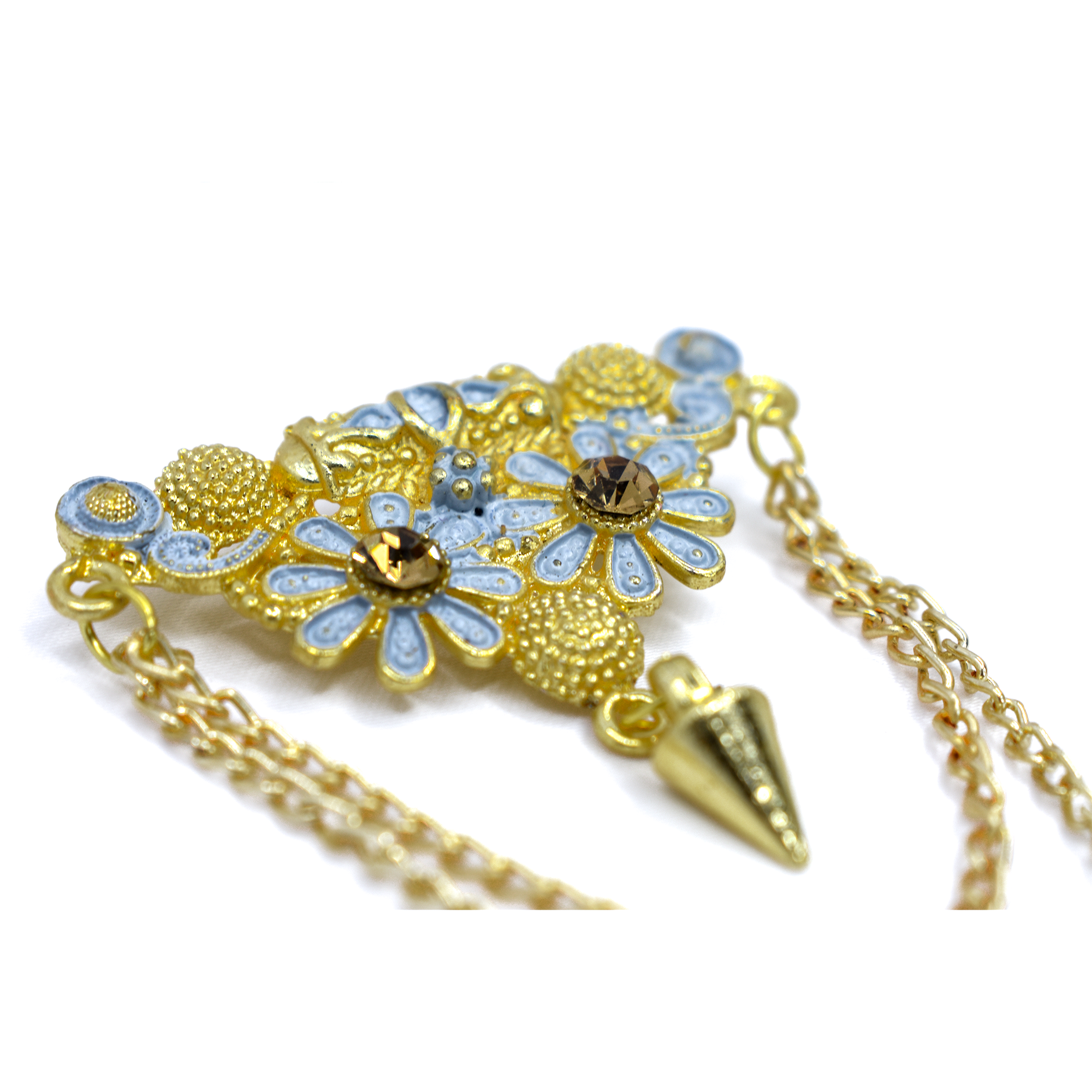 Golden Brass Brooch