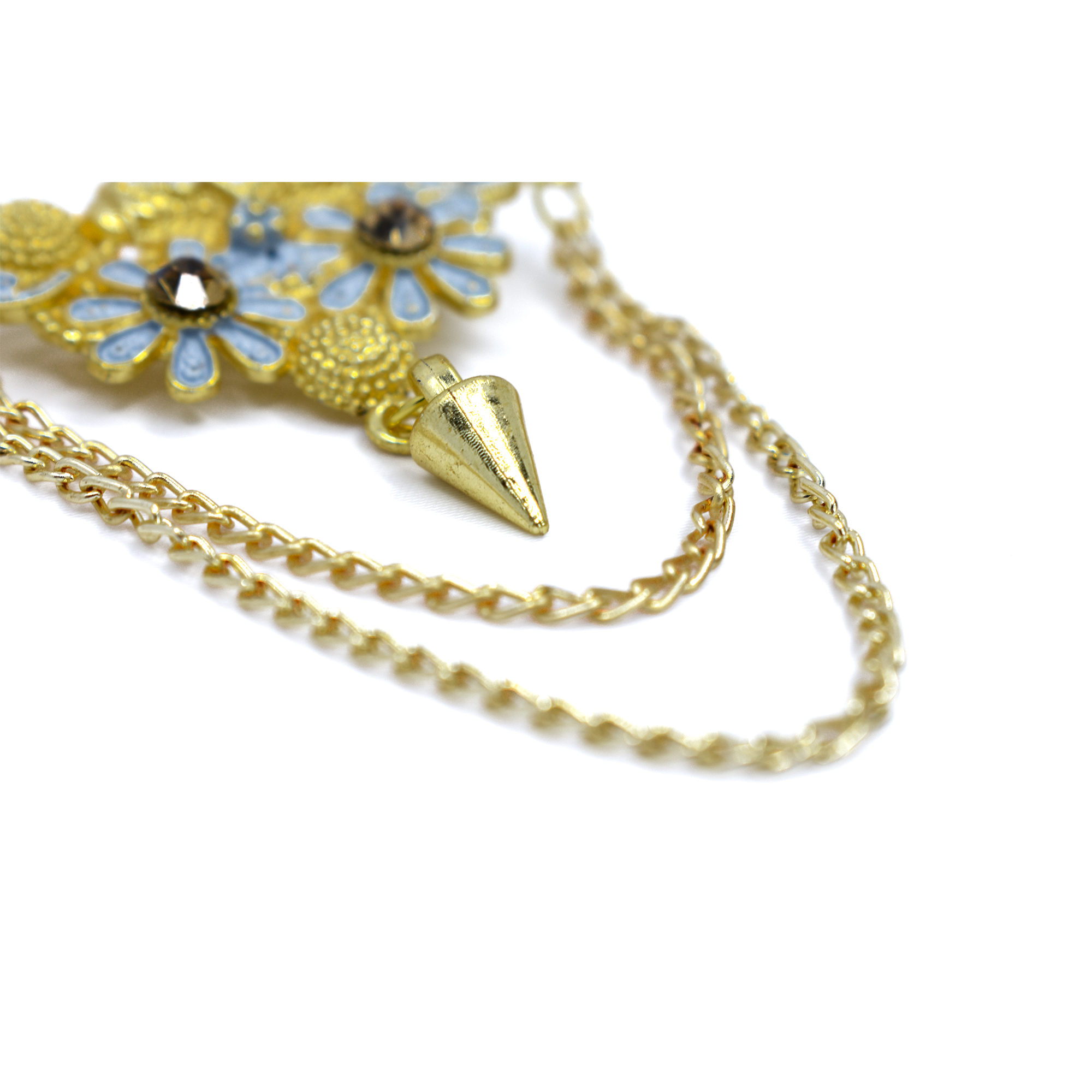 Golden Brass Brooch