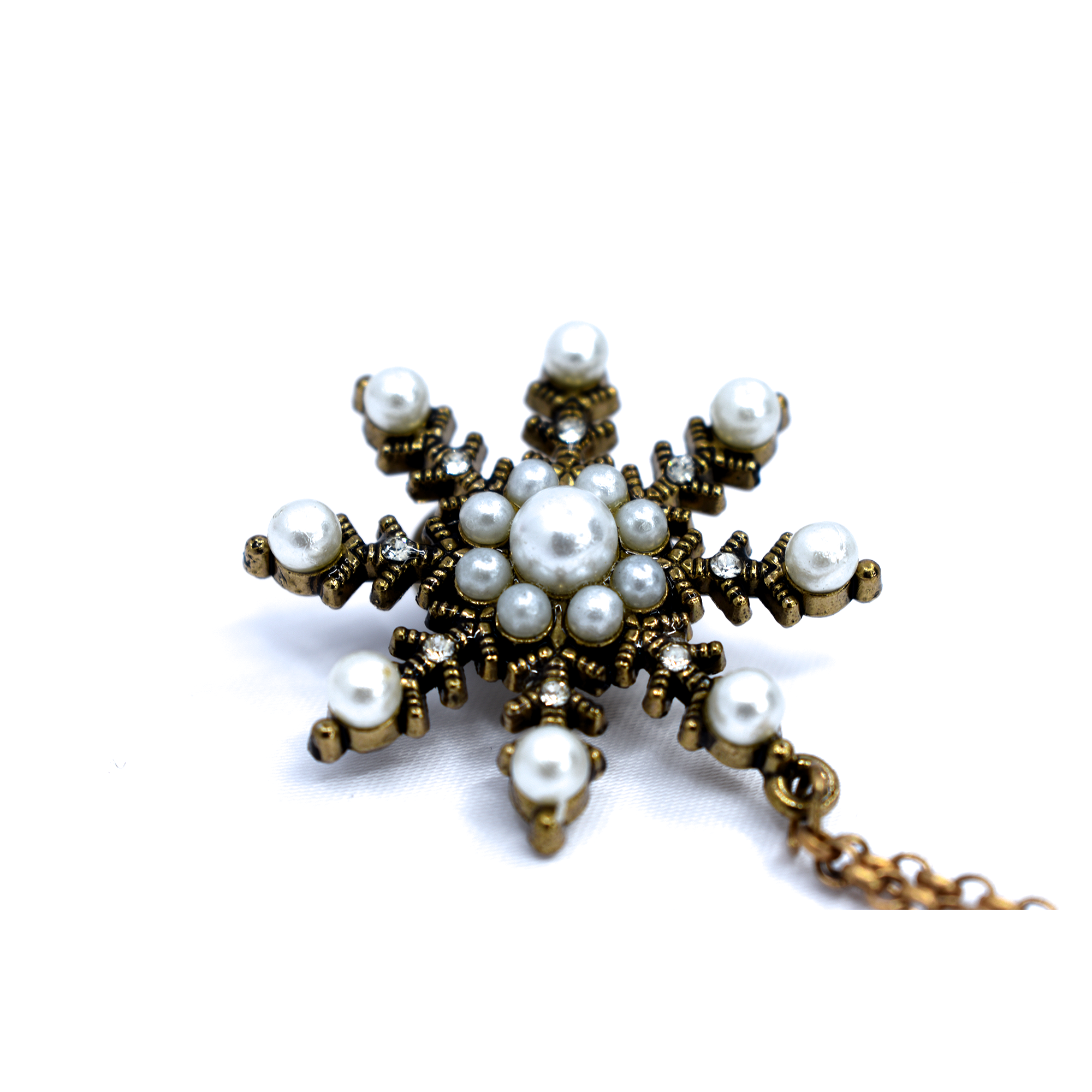 Golden Brass Brooch
