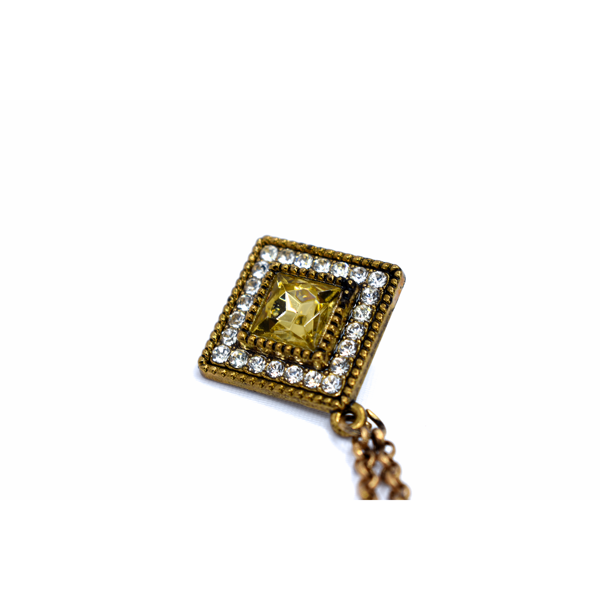 Golden Brass Brooch