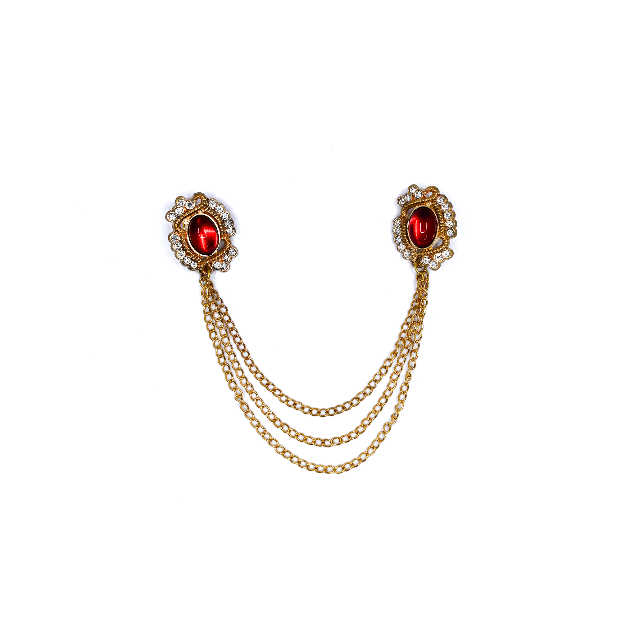Golden Brass Brooch