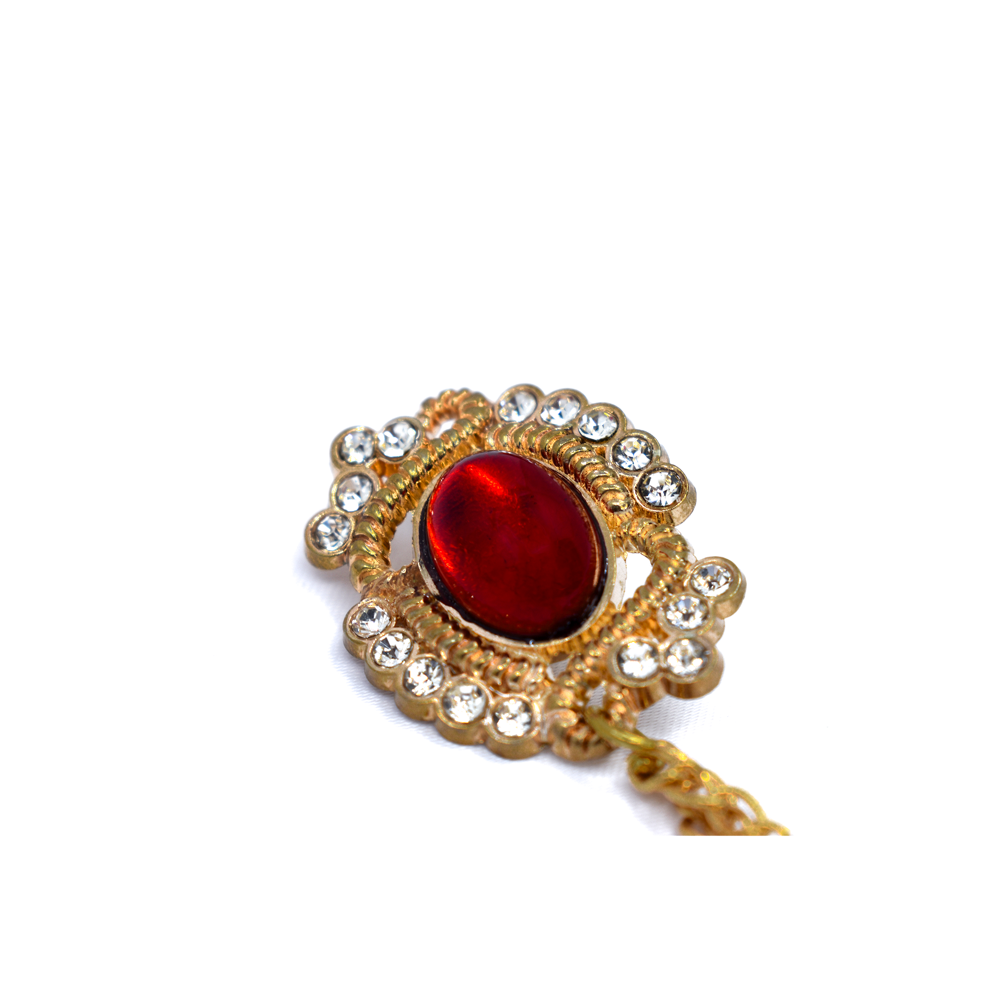 Golden Brass Brooch