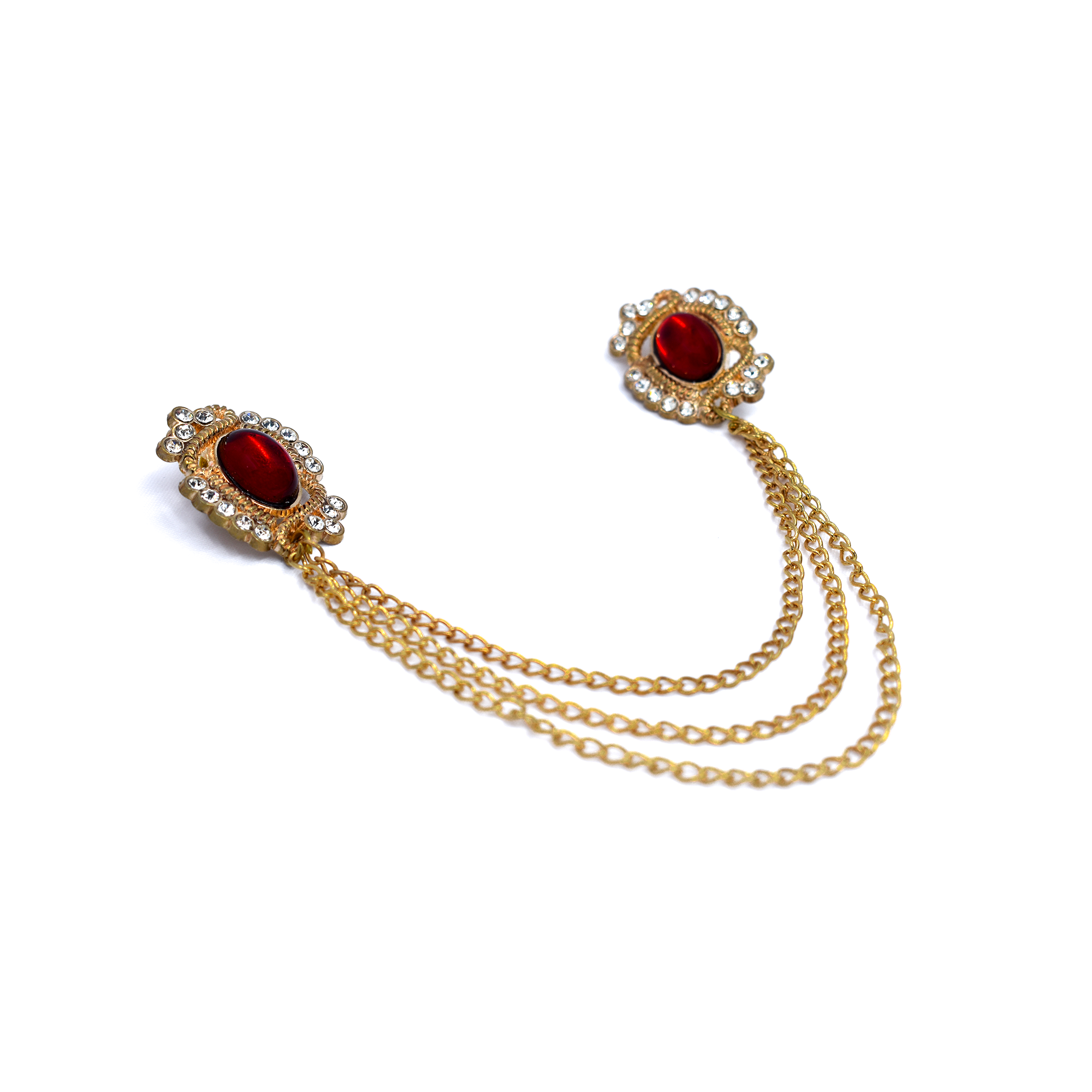 Golden Brass Brooch