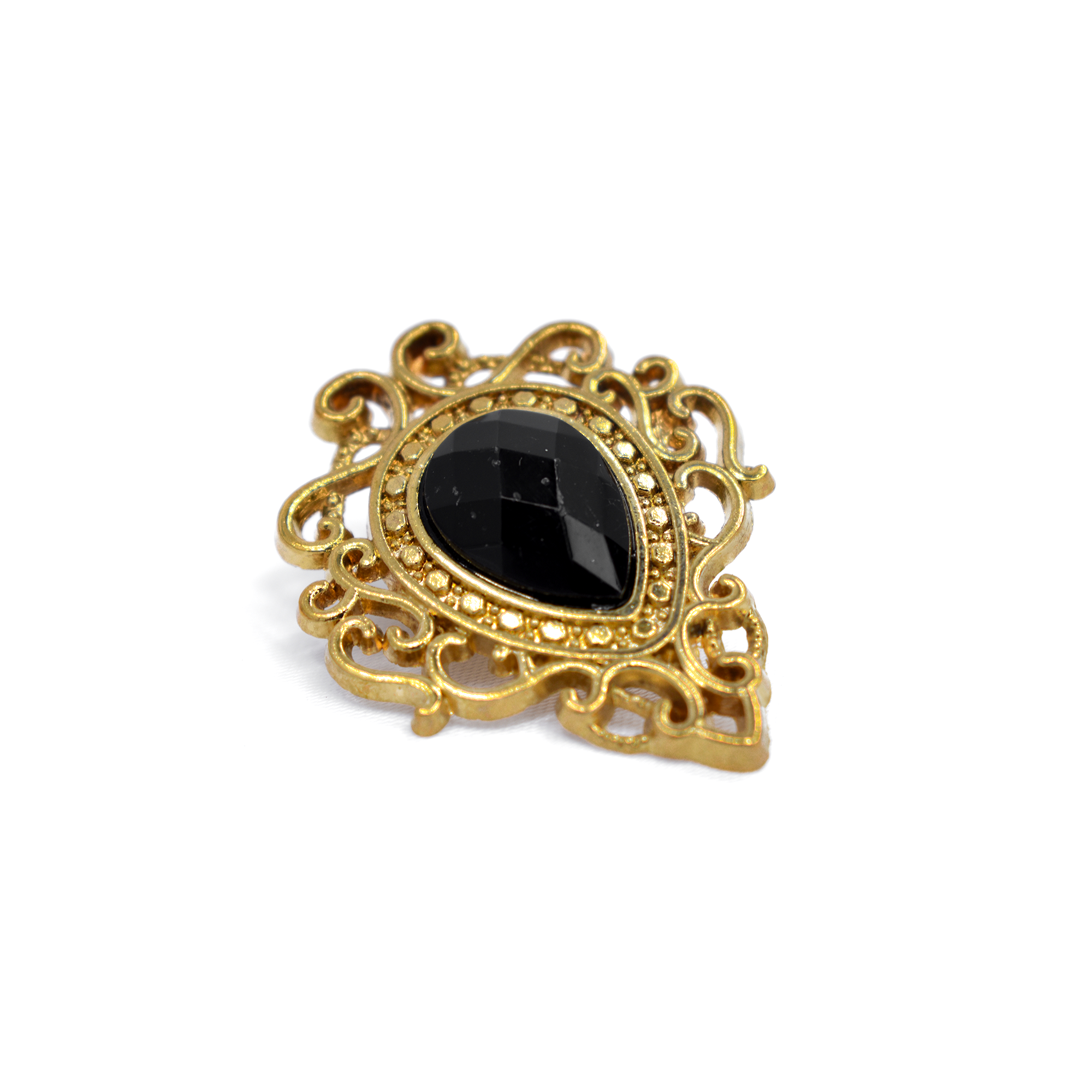 Golden Brass Brooch
