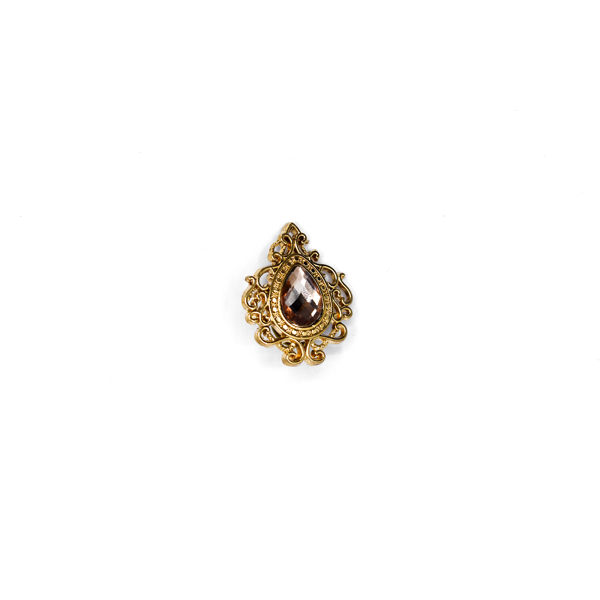 Golden Brass Brooch