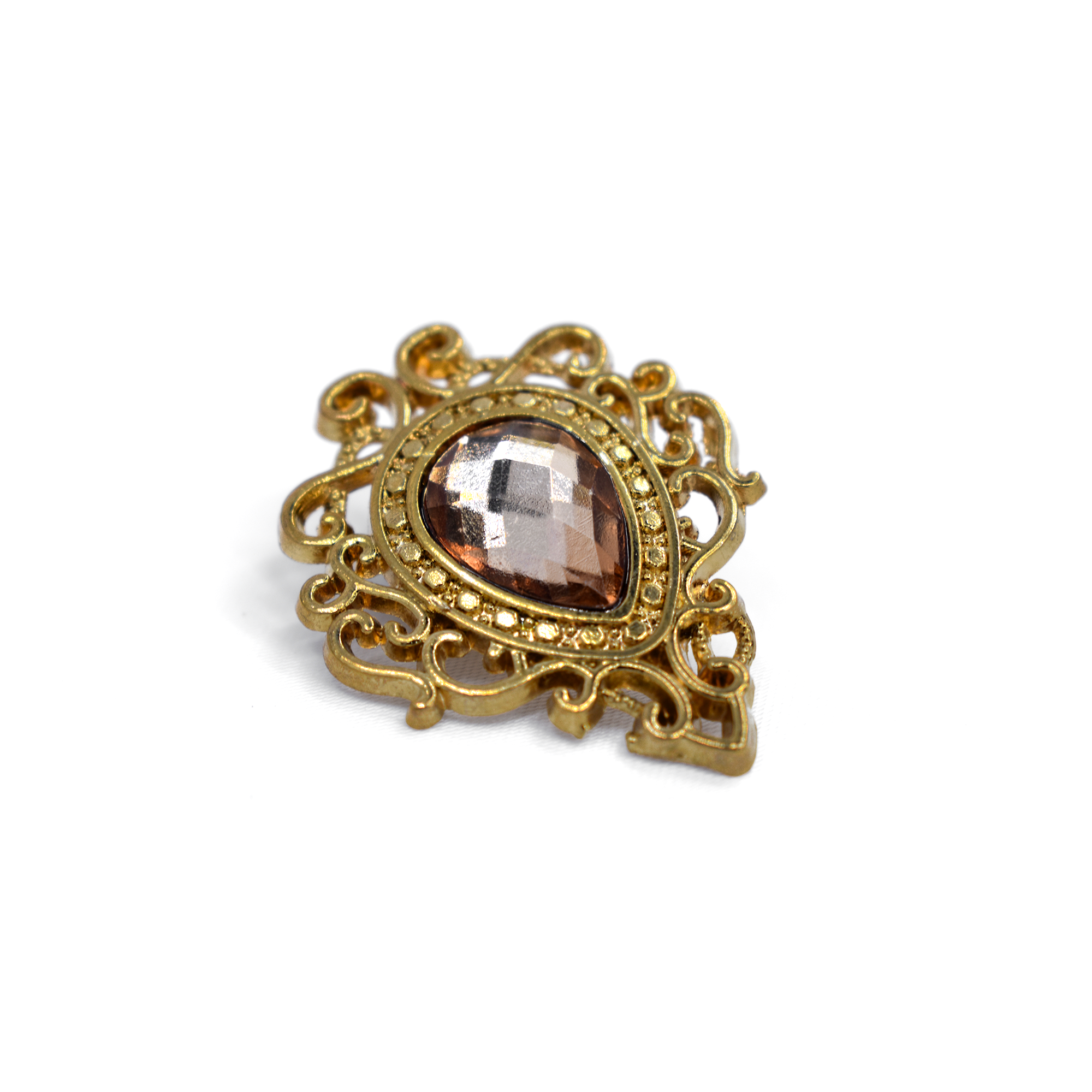 Golden Brass Brooch
