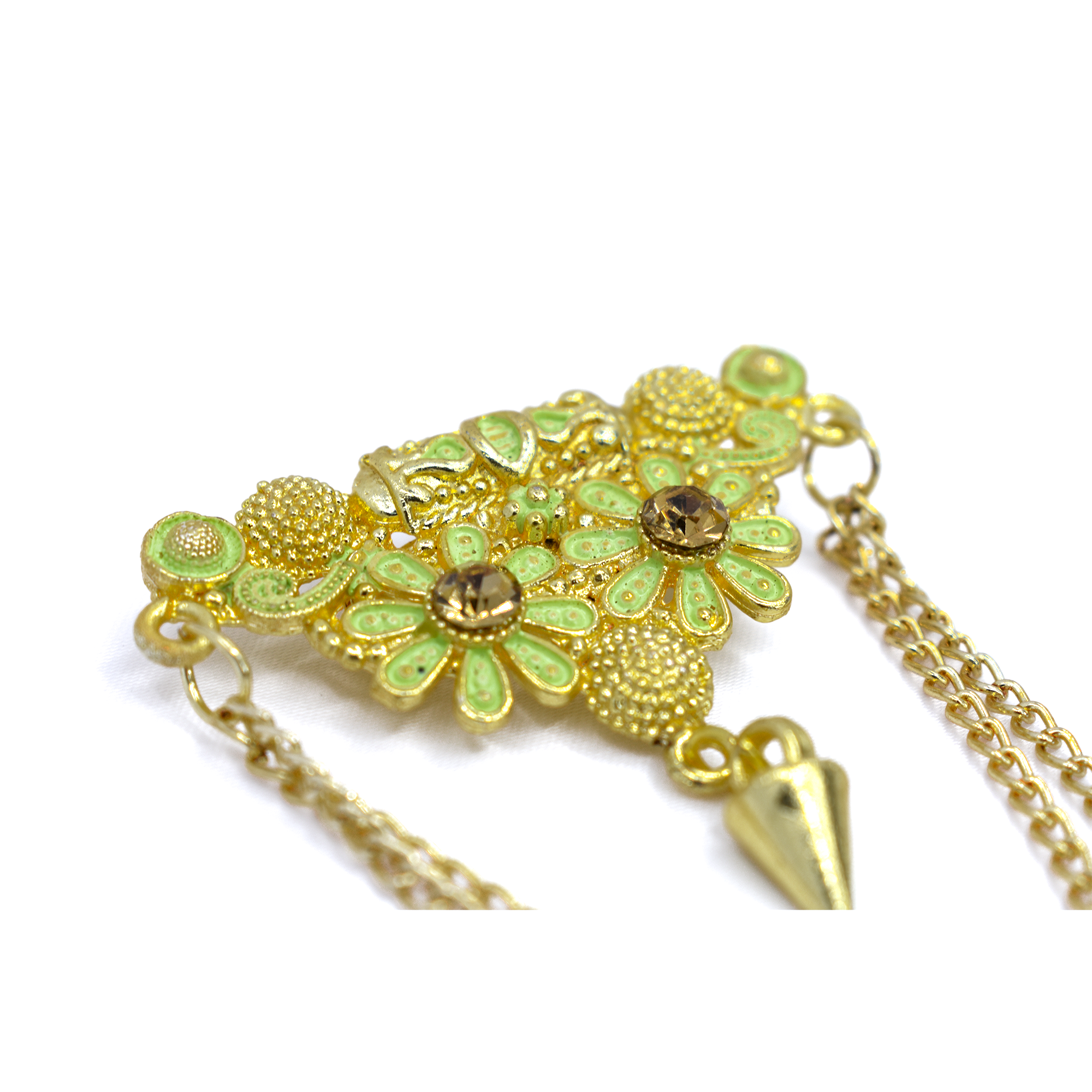 Golden Brass Brooch