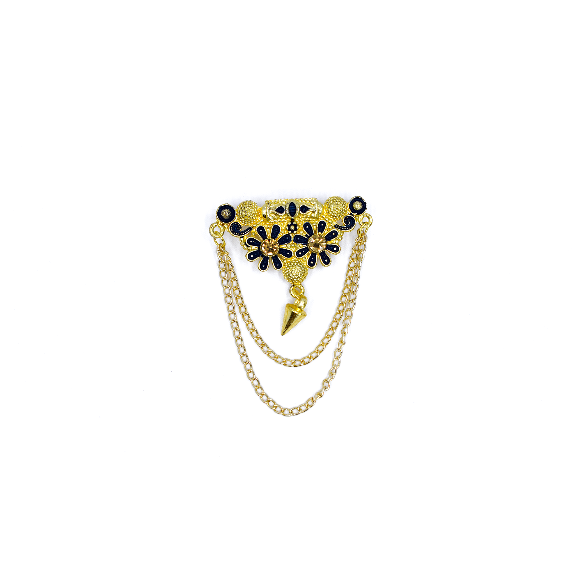 Golden Brass Brooch