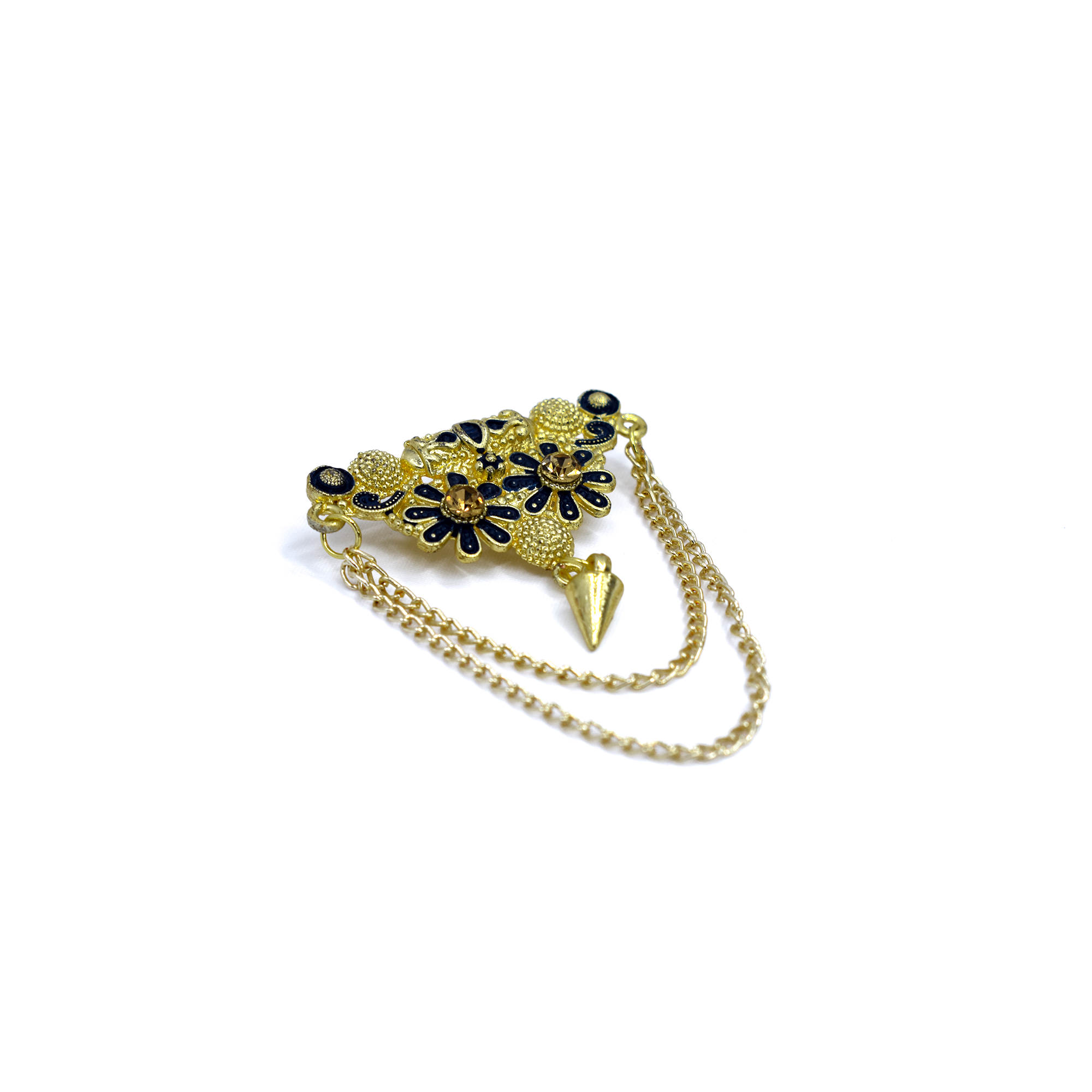 Golden Brass Brooch