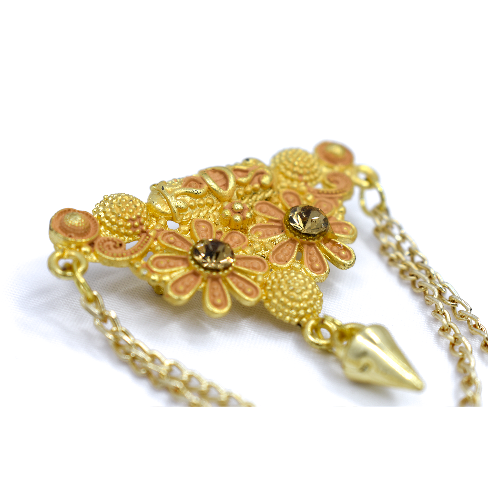 Golden Brass Brooch
