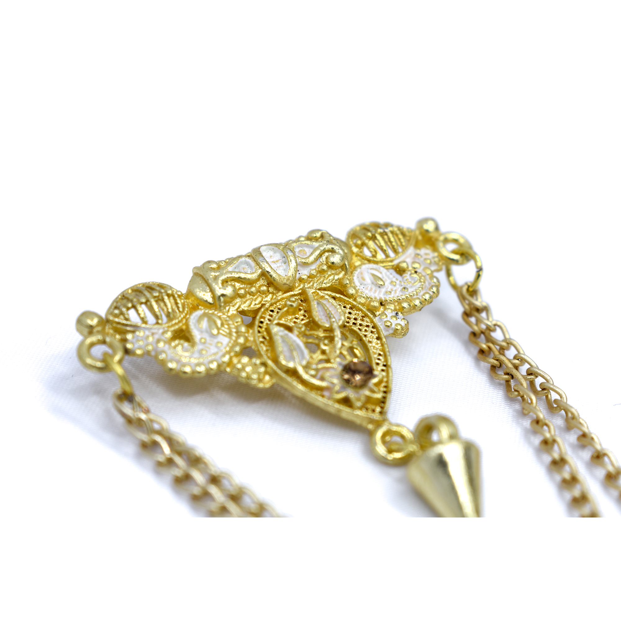 Golden Brass Brooch