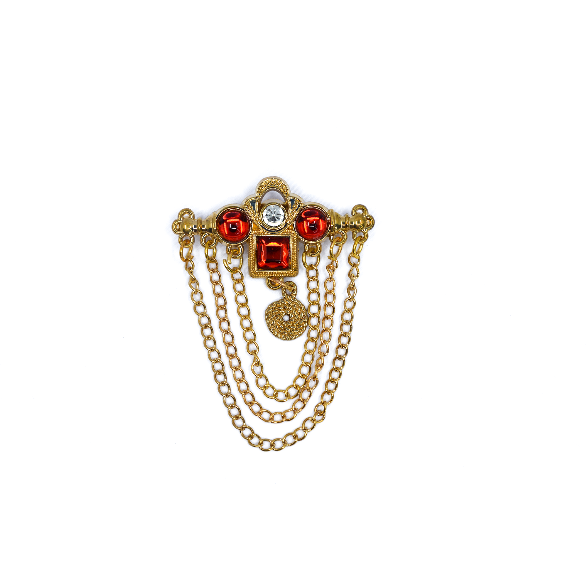 Golden Brass Brooch