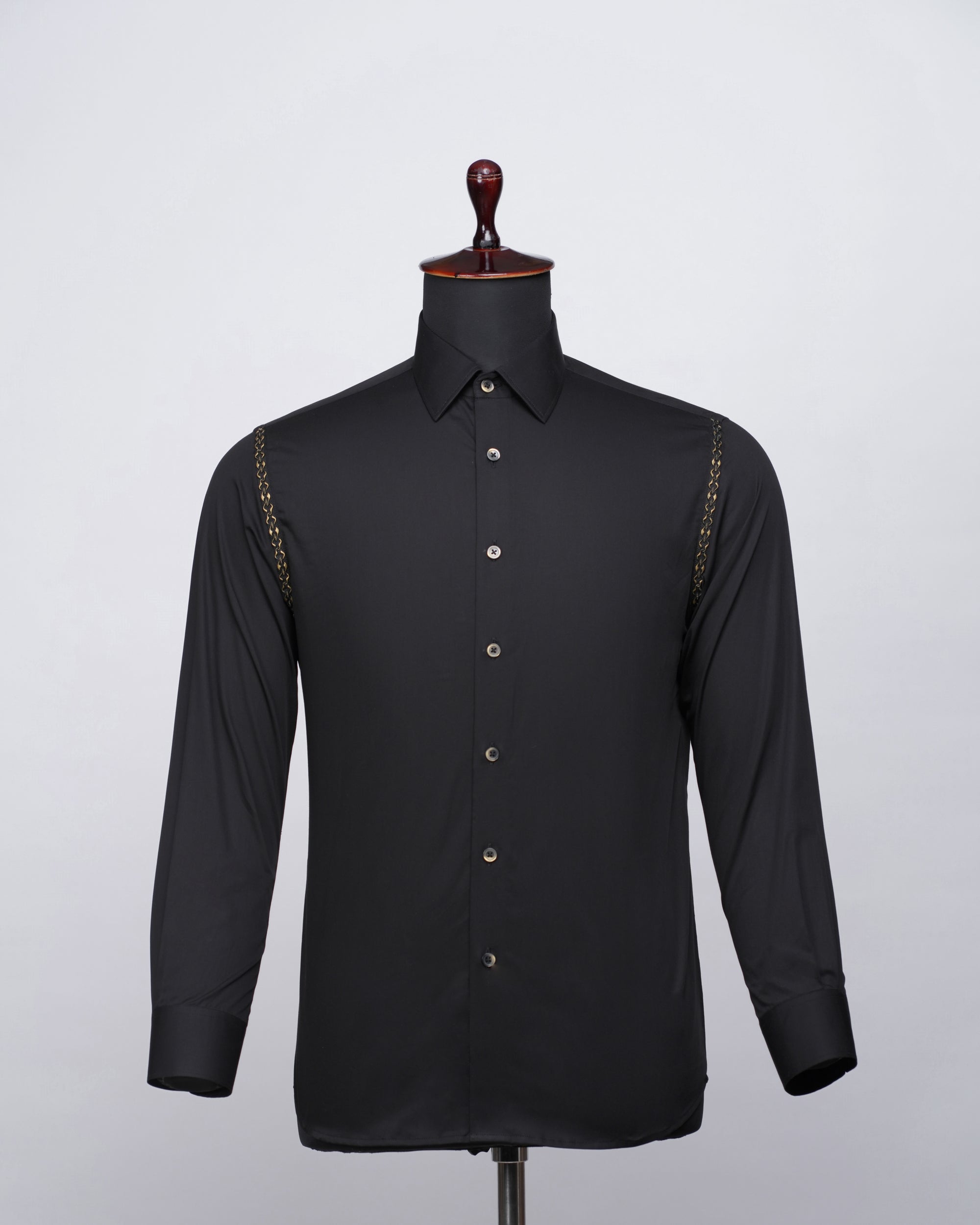 Concept Black Shirt with golden details