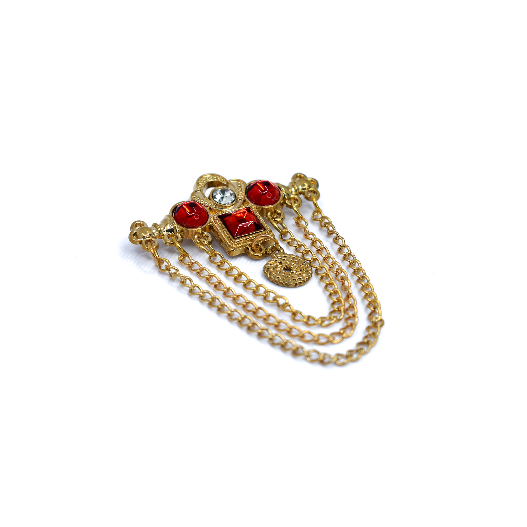 Golden Brass Brooch