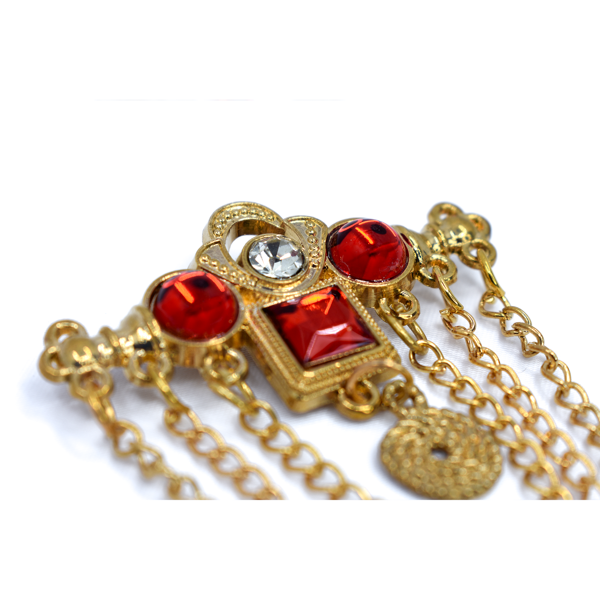 Golden Brass Brooch