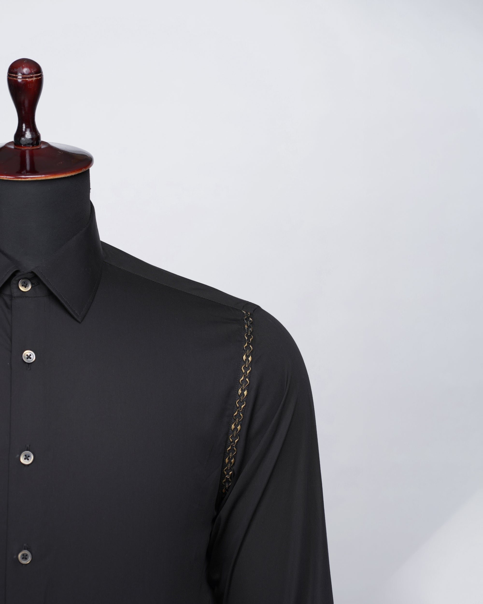 Concept Black Shirt with golden details