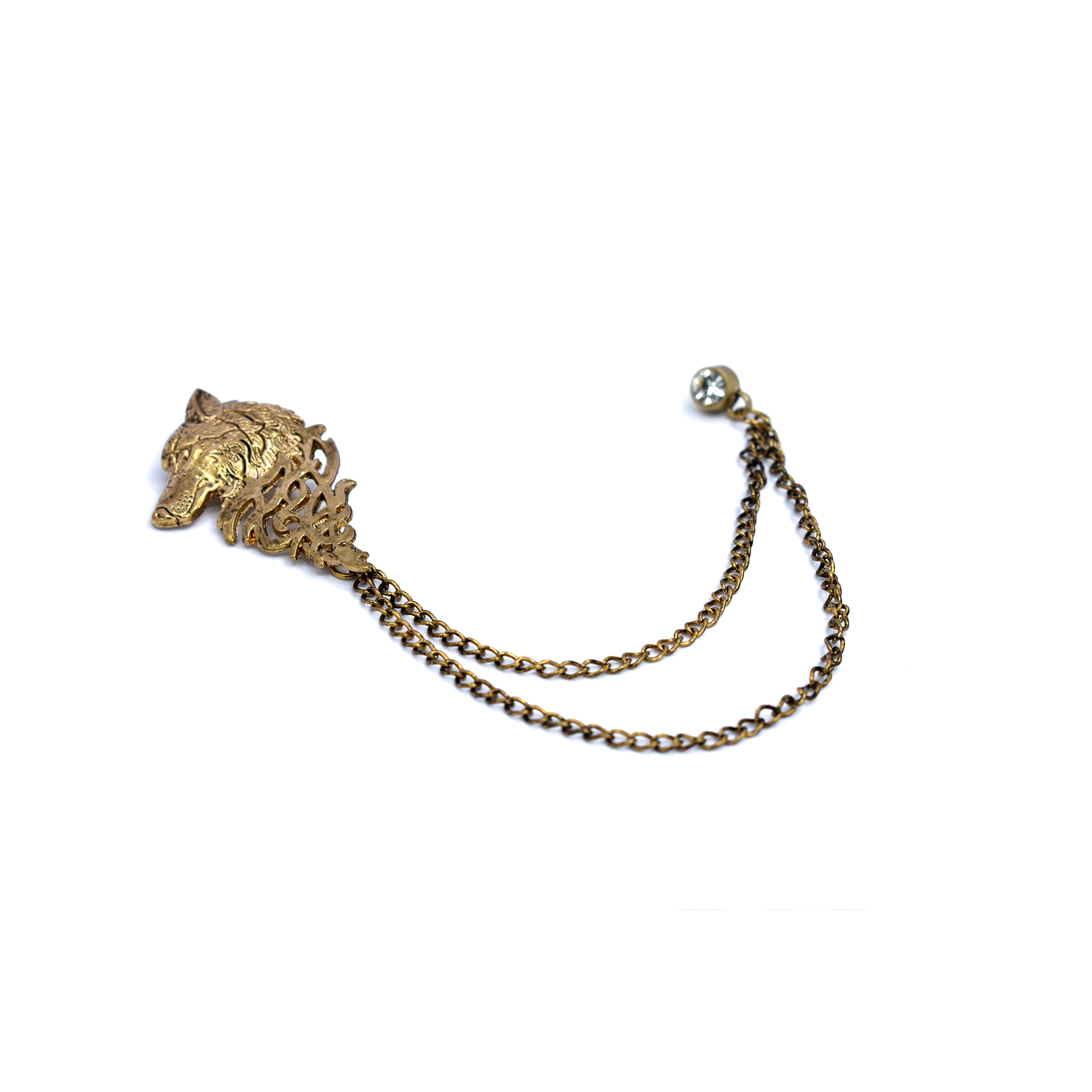 Golden Brass Brooch