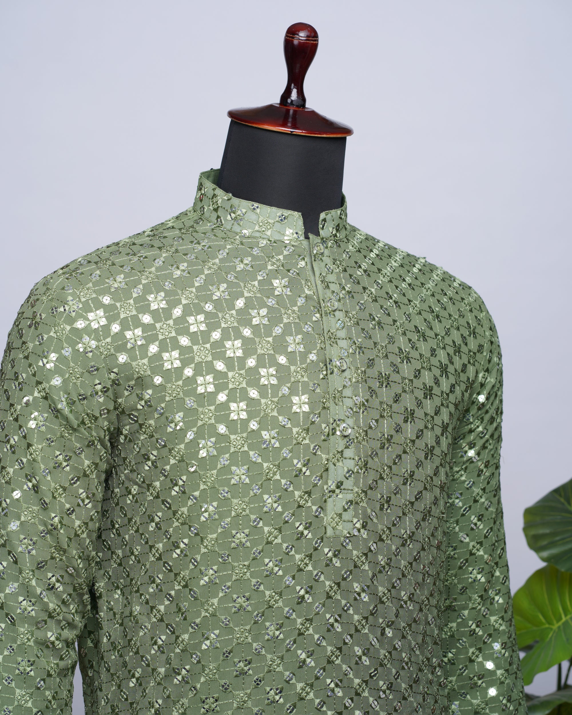Mehendi Green Kurta Set