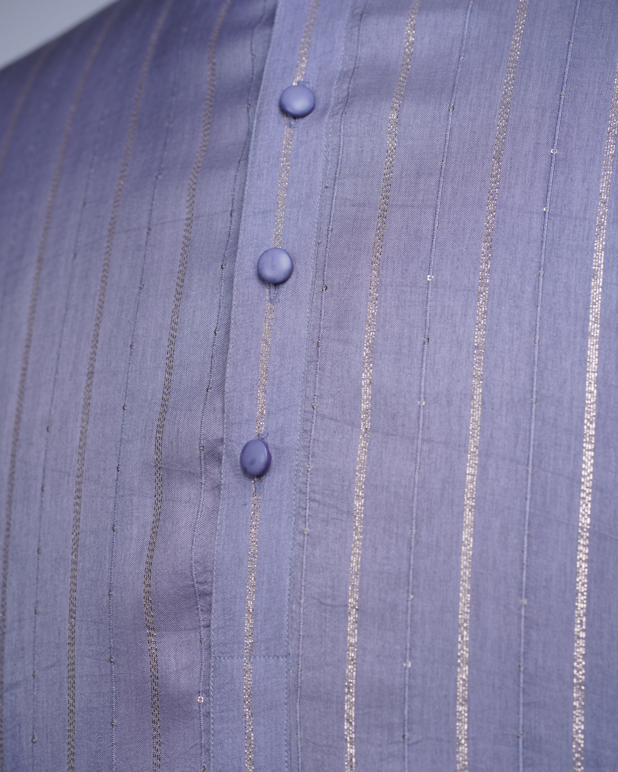 Purple Silk Kurta Set
