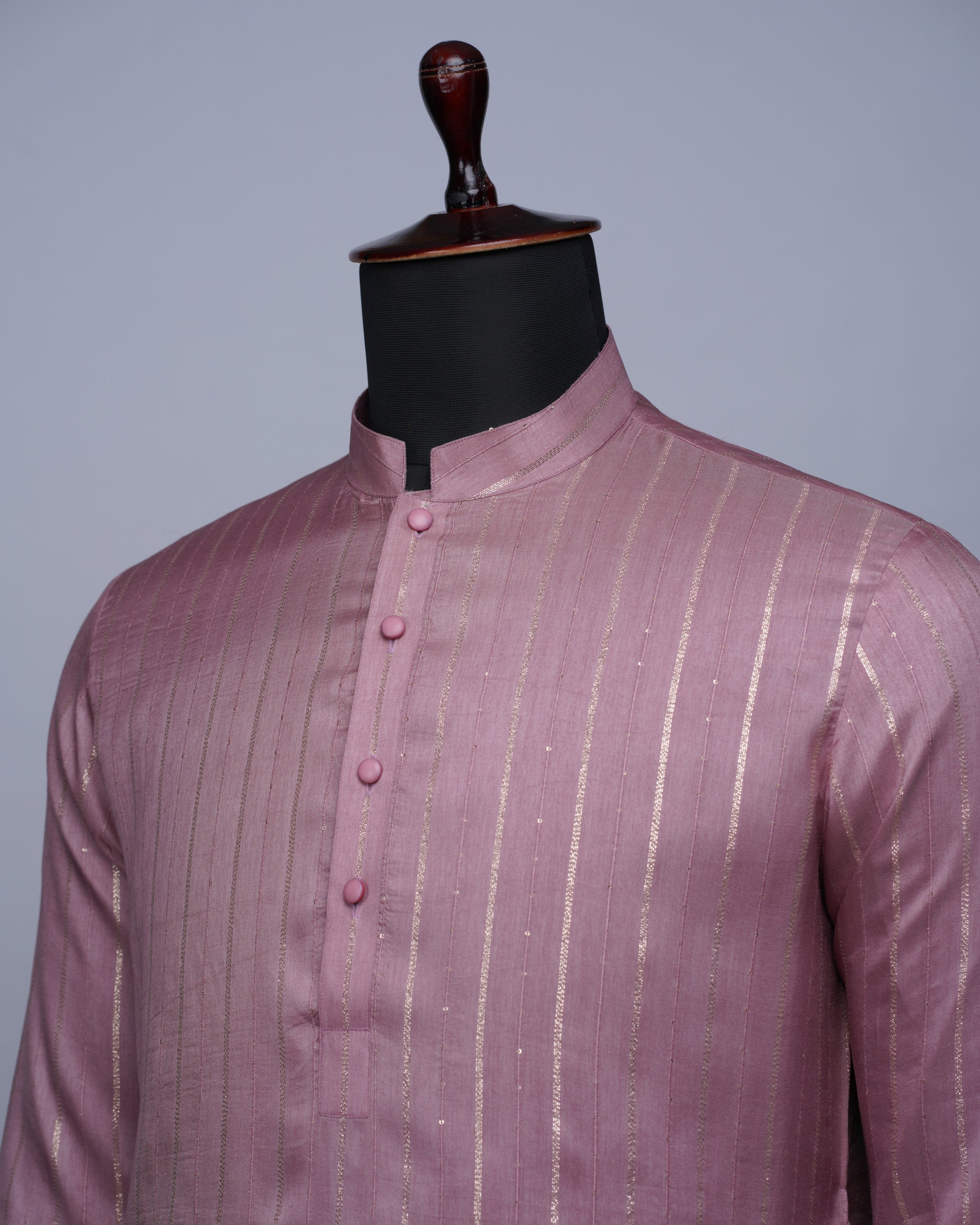 Pink Silk Kurta Set