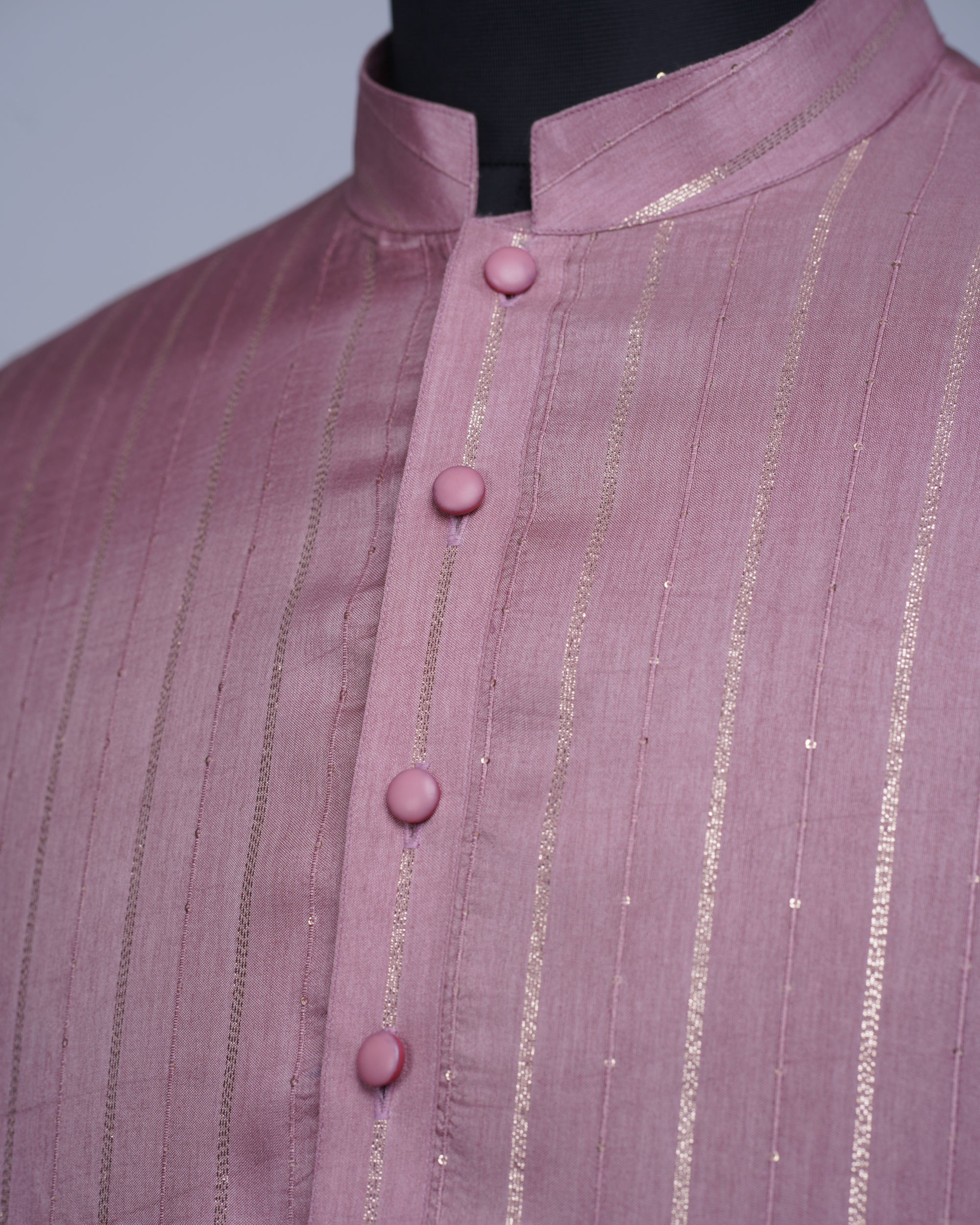 Pink Silk Kurta Set