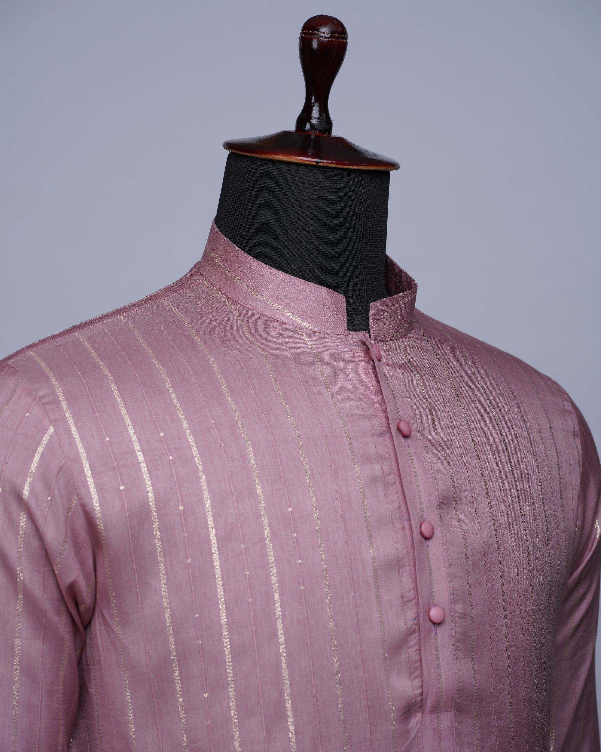 Pink Silk Kurta Set