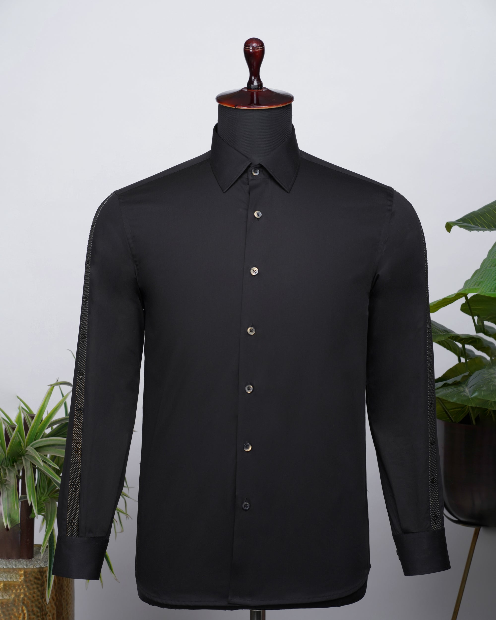 Concept Black Shirt with golden details