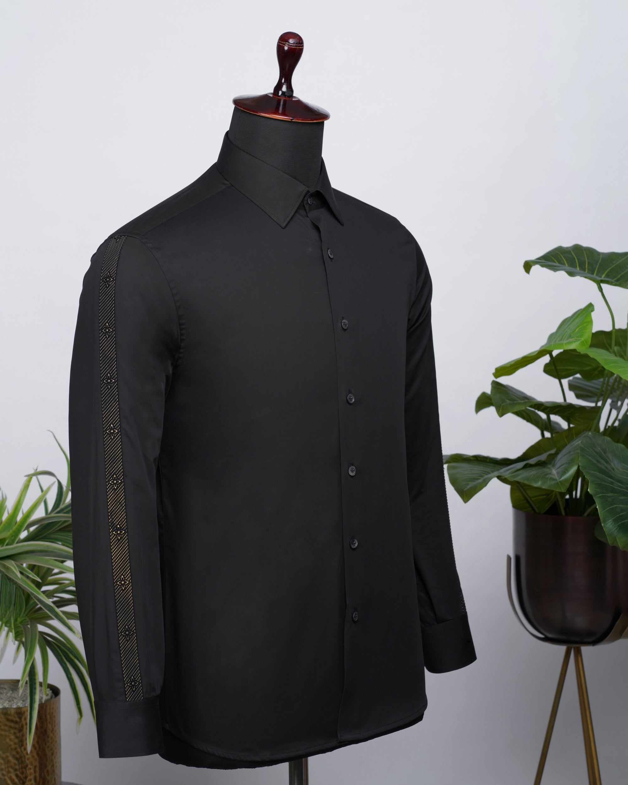 Concept Black Shirt with golden details