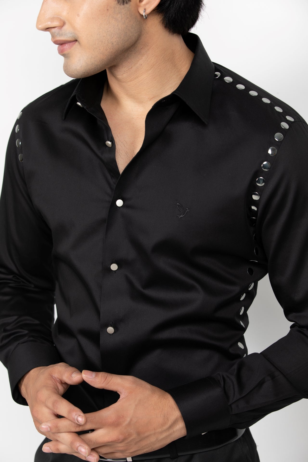 Black Metallic Shirt