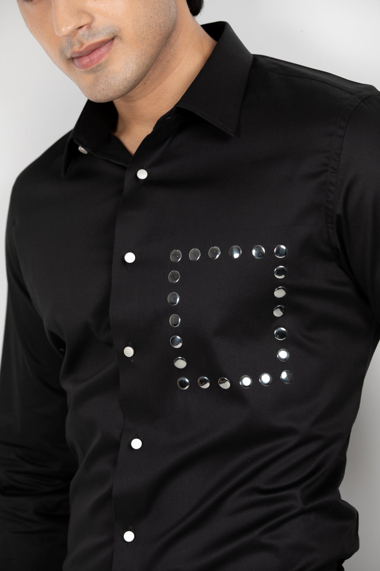 Black Metallic Shirt
