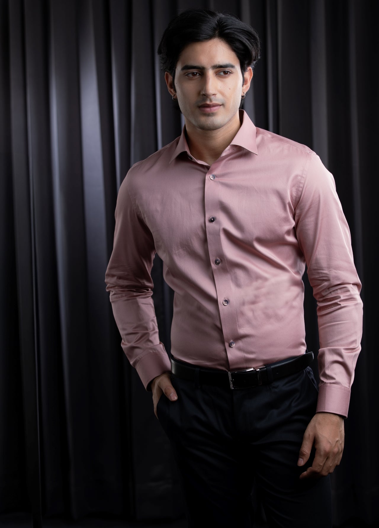 Rose Pink Classic Shirt in Luxury Cotton