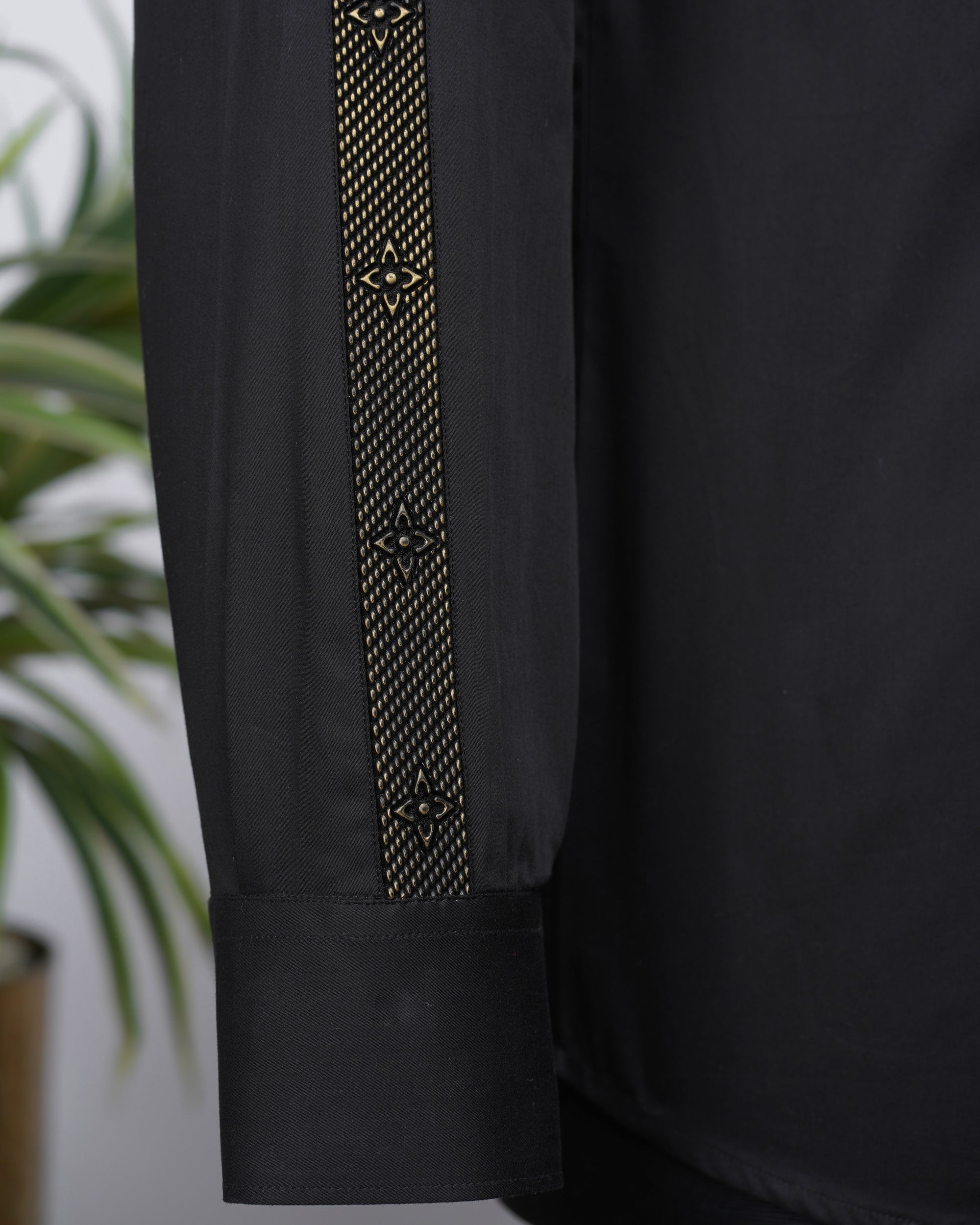 Concept Black Shirt with golden details
