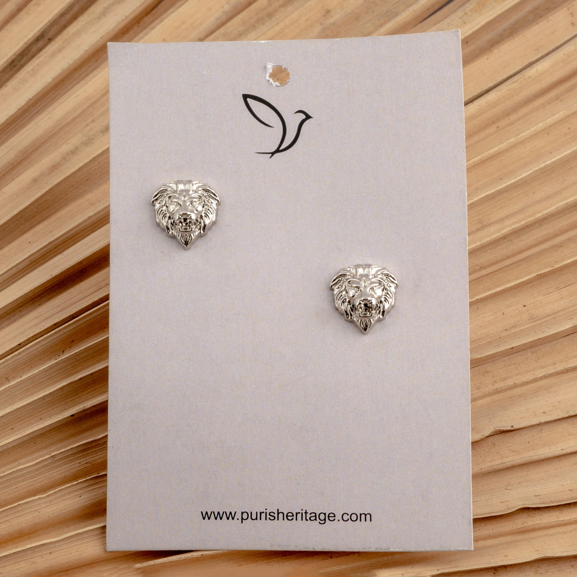 Silver Lion Collar Tips