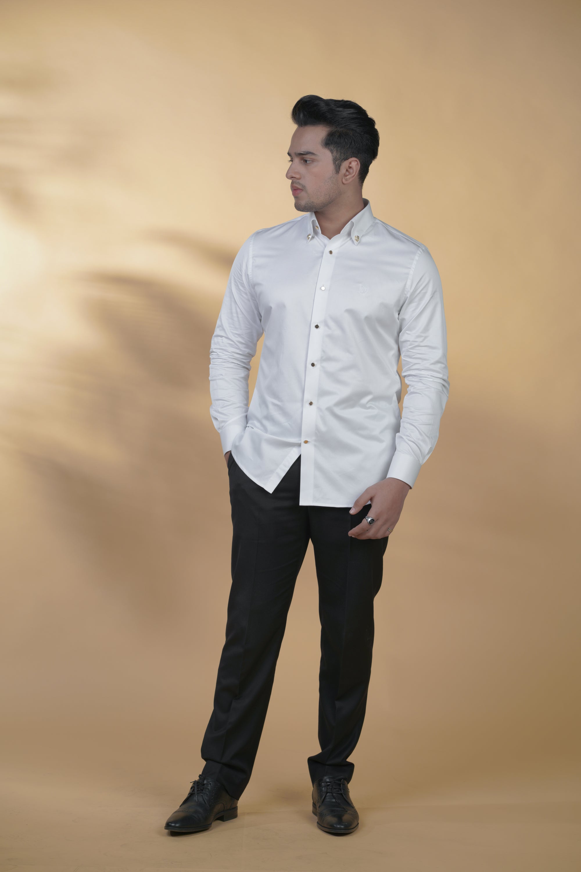 White Classic Shirt in Luxury Cotton