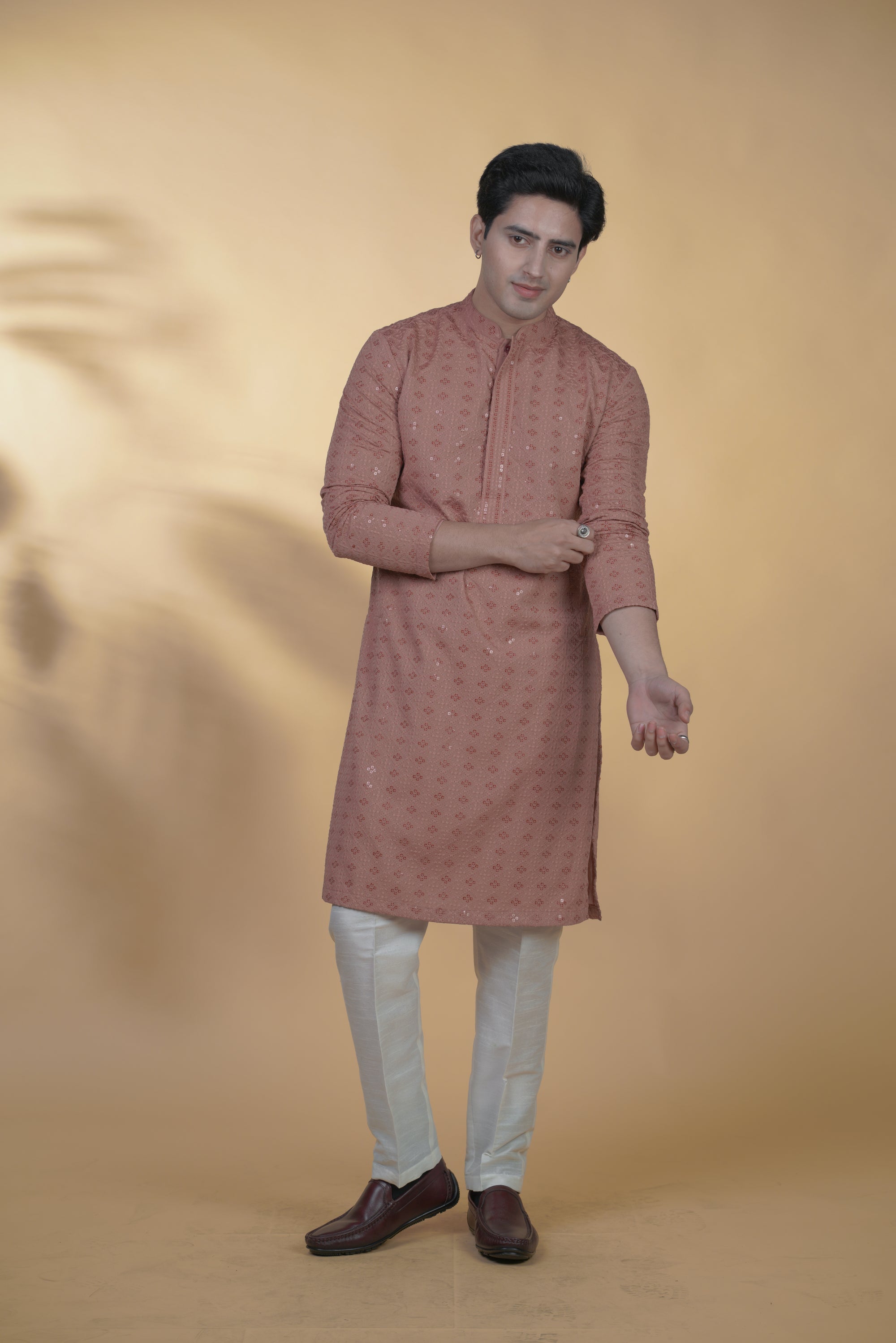 Peach Kurta Set