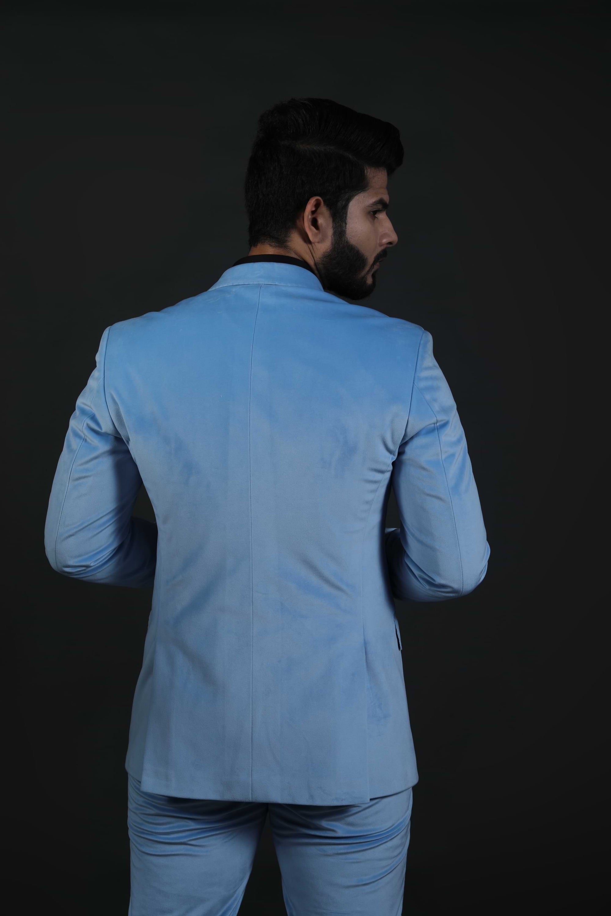 Blue Velvet 2-Piece Suit