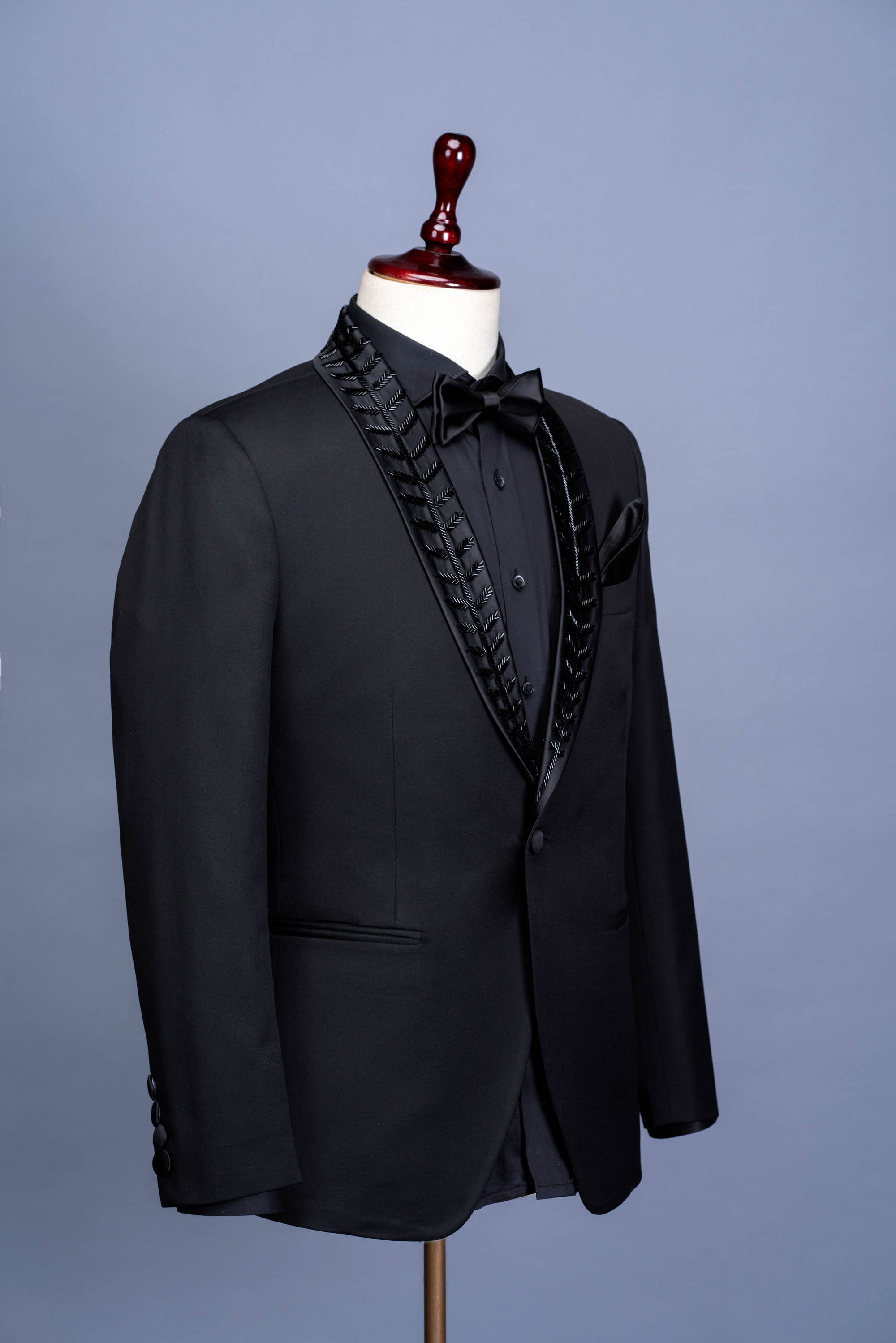 Tuxedo 2-piece Floral Embroidery